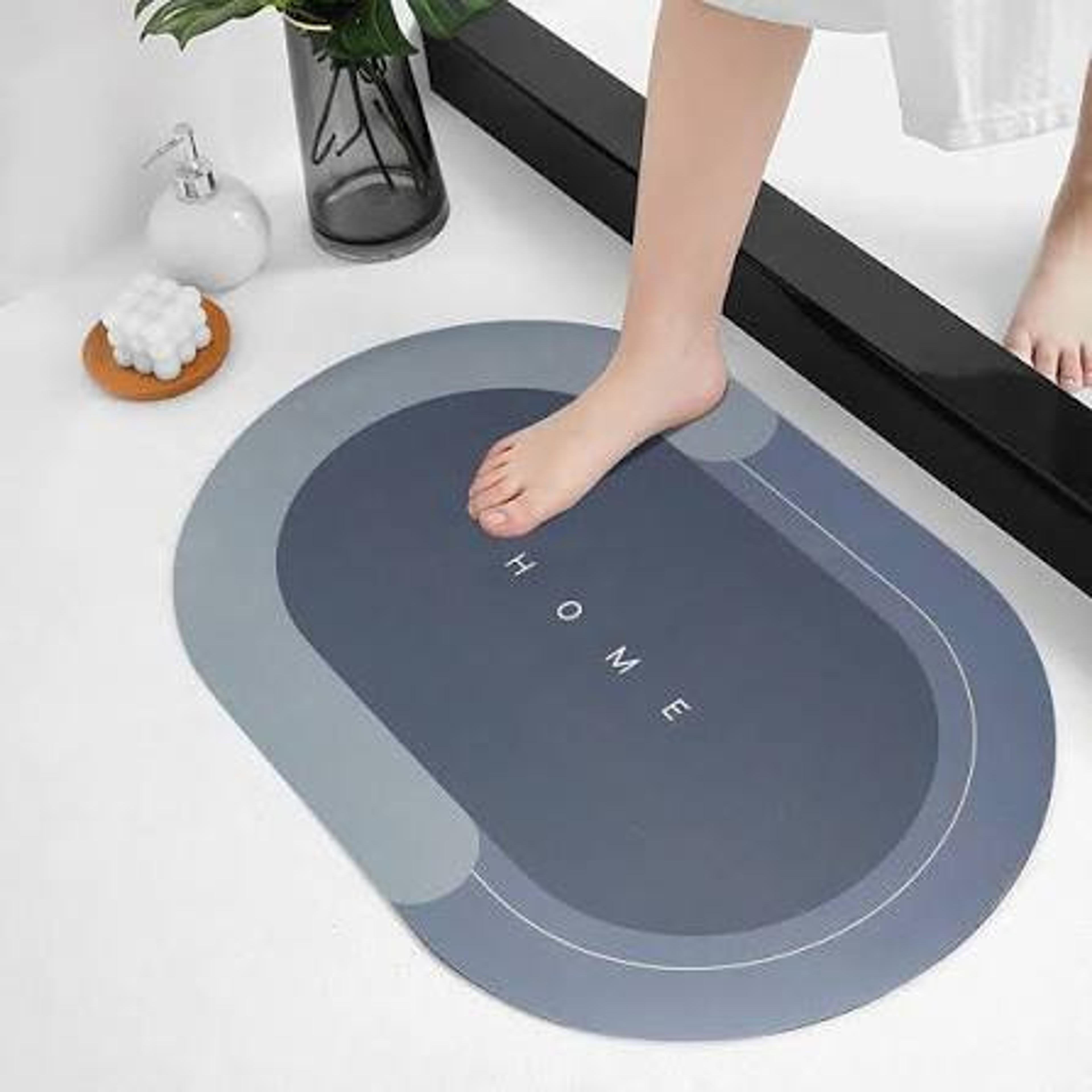 Oval Waterproof Bathroom Mat - Thumbnail 2