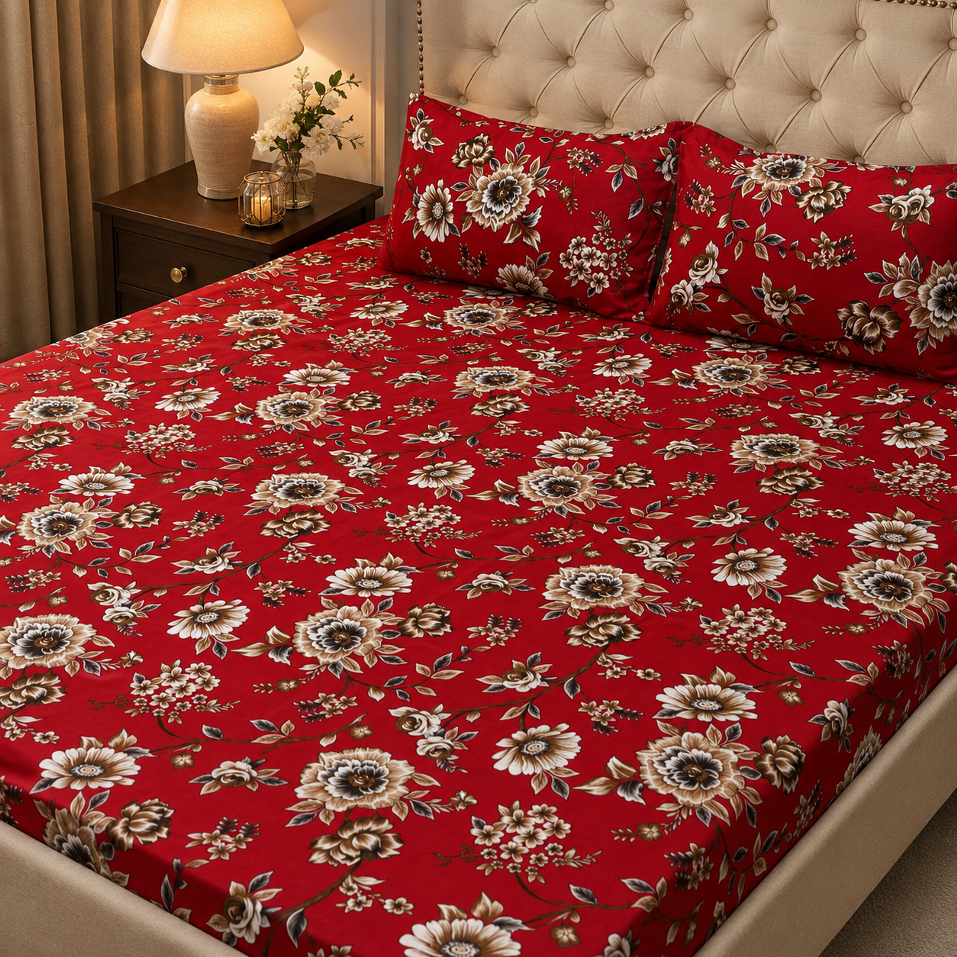3-Piece Crystal Cotton Bedsheet Set - Thumbnail 3