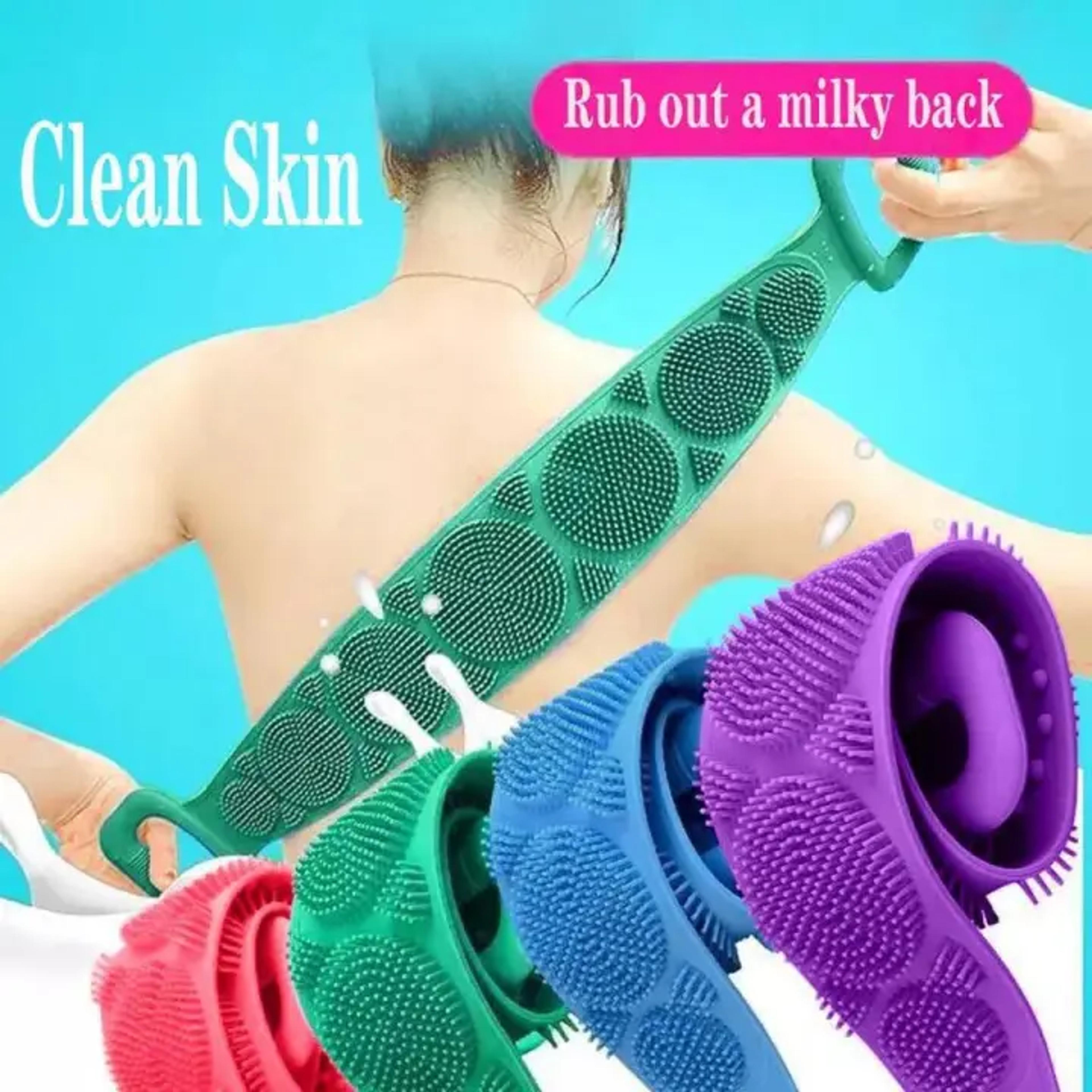 Double Side Bath Towel Scrubber (random Color) - Thumbnail 6