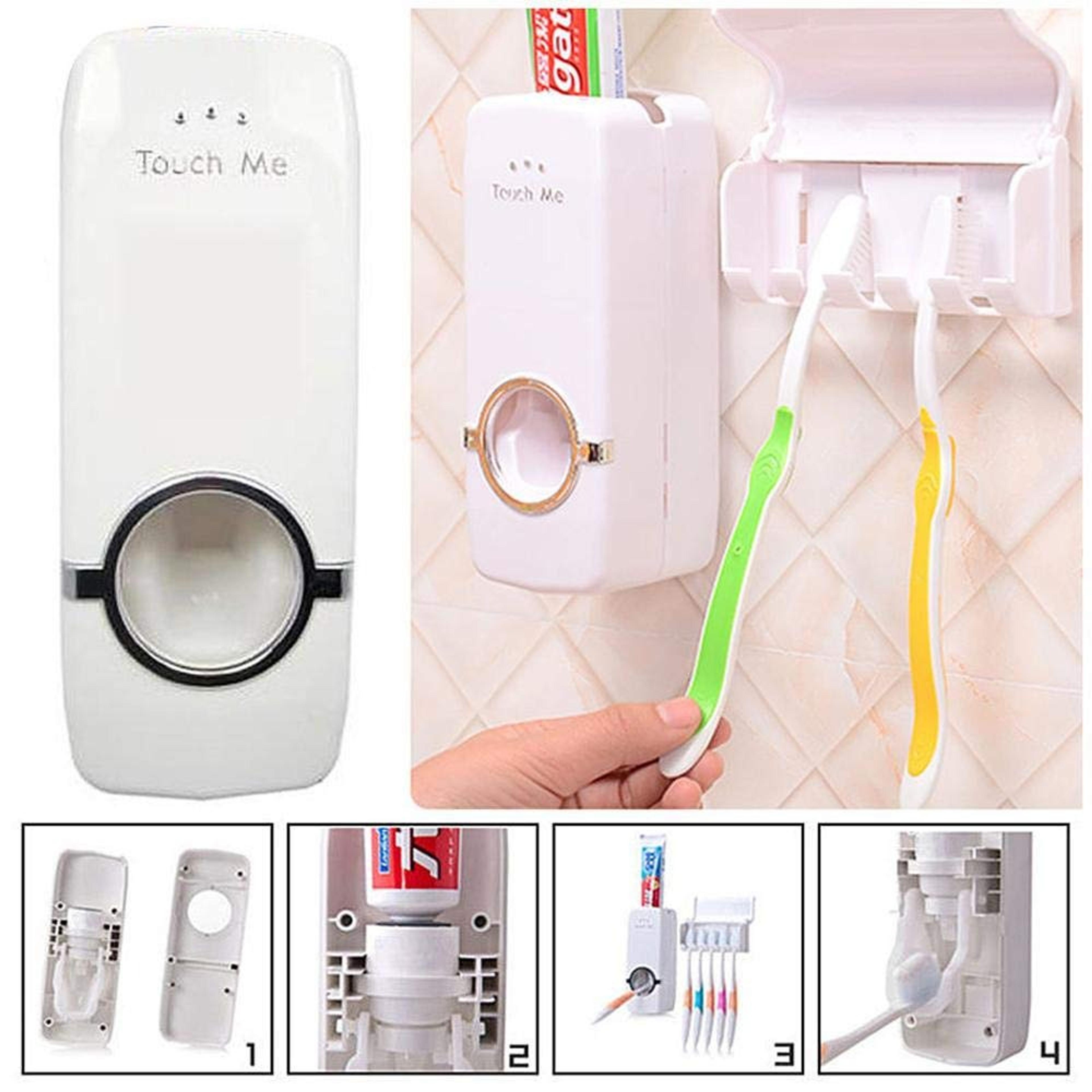 Wall-Mounted Toothpaste & Brush Dispenser - Thumbnail 4