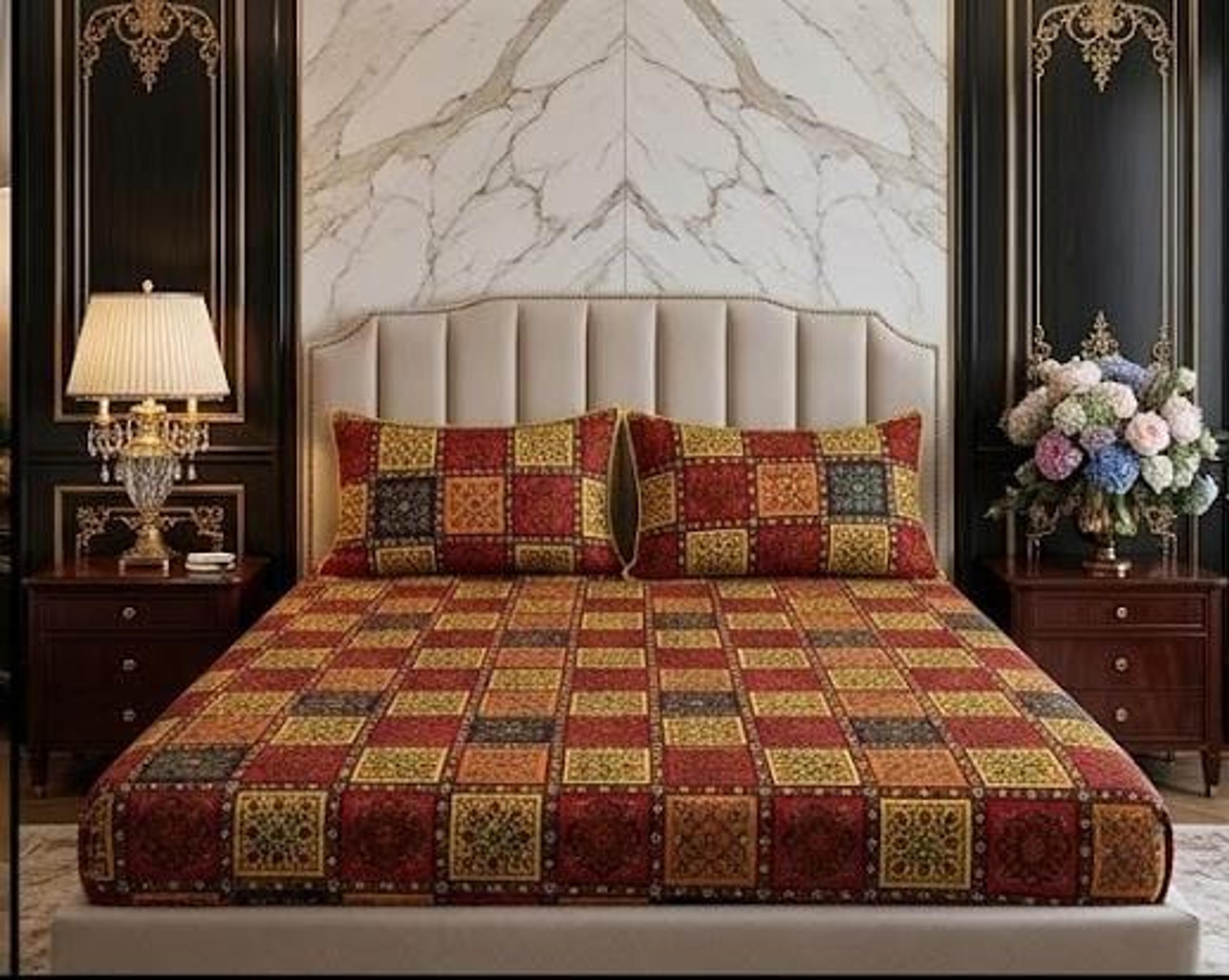 Cotton 3-Piece Bedsheet Set