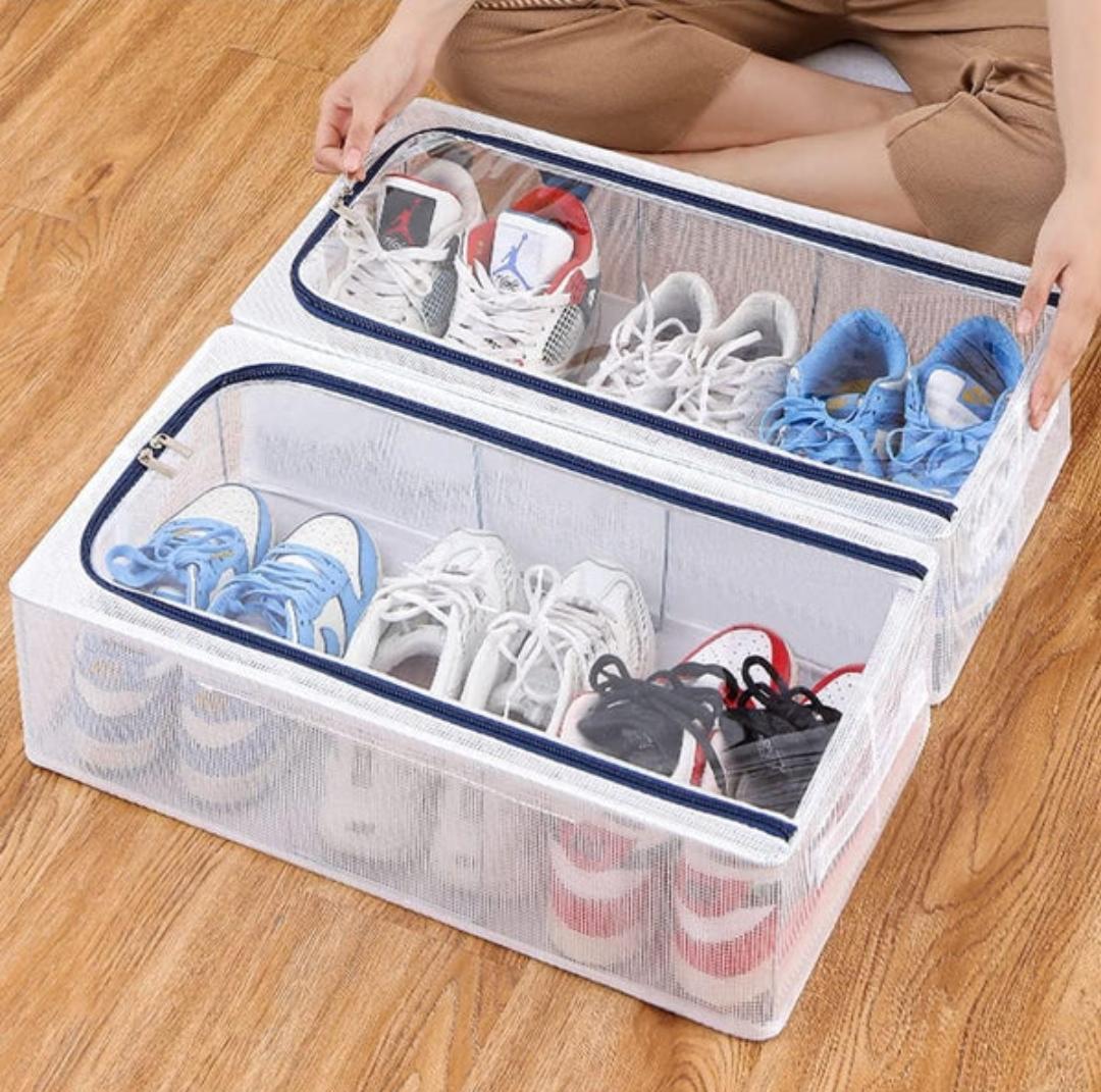 Clear-Top Steel Shoe Box - Image 1