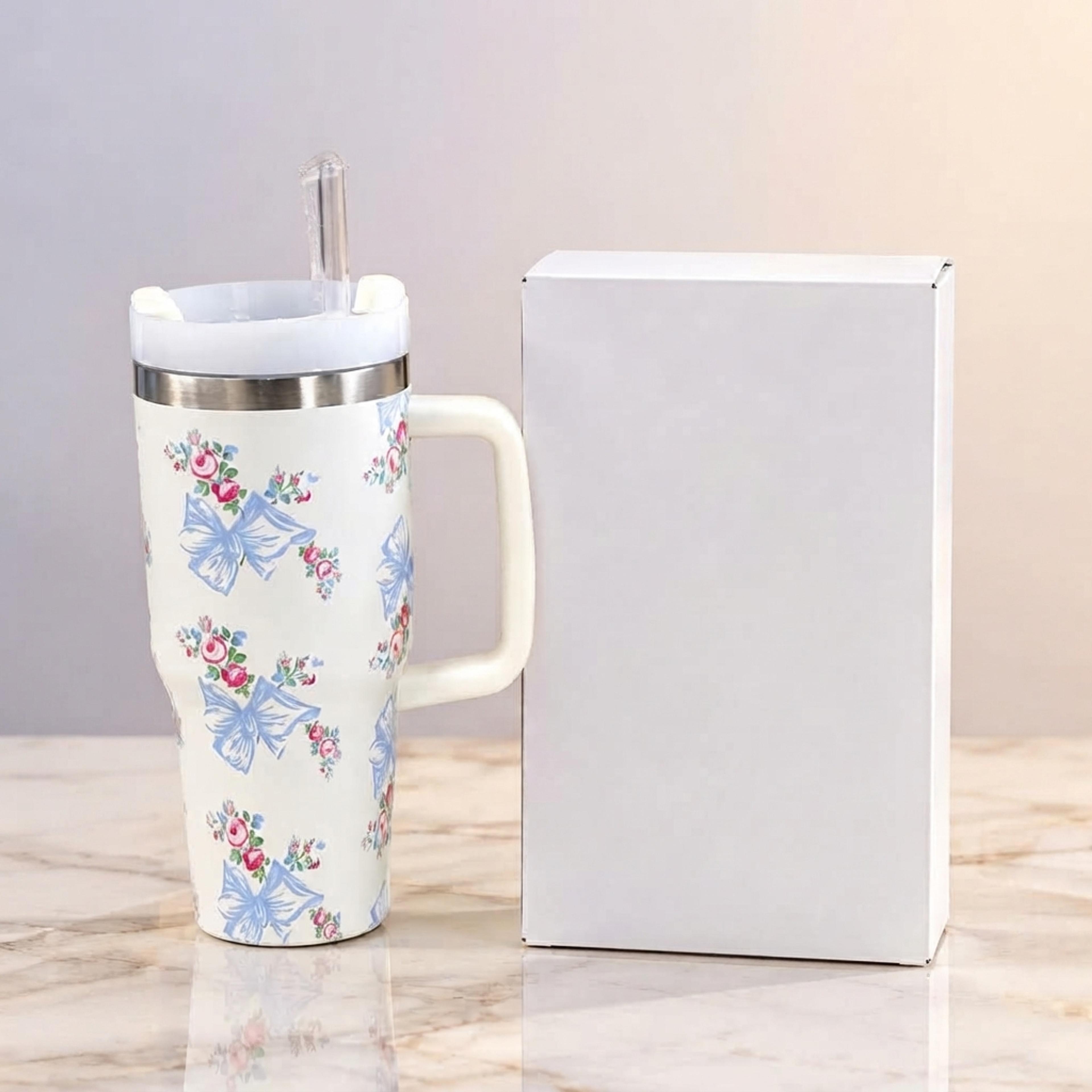 Stanley-Style Floral Tumbler - Thumbnail 3