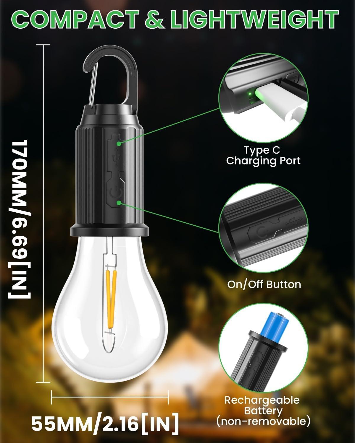 USB Rechargeable LED Camping Lamp - Image 1
