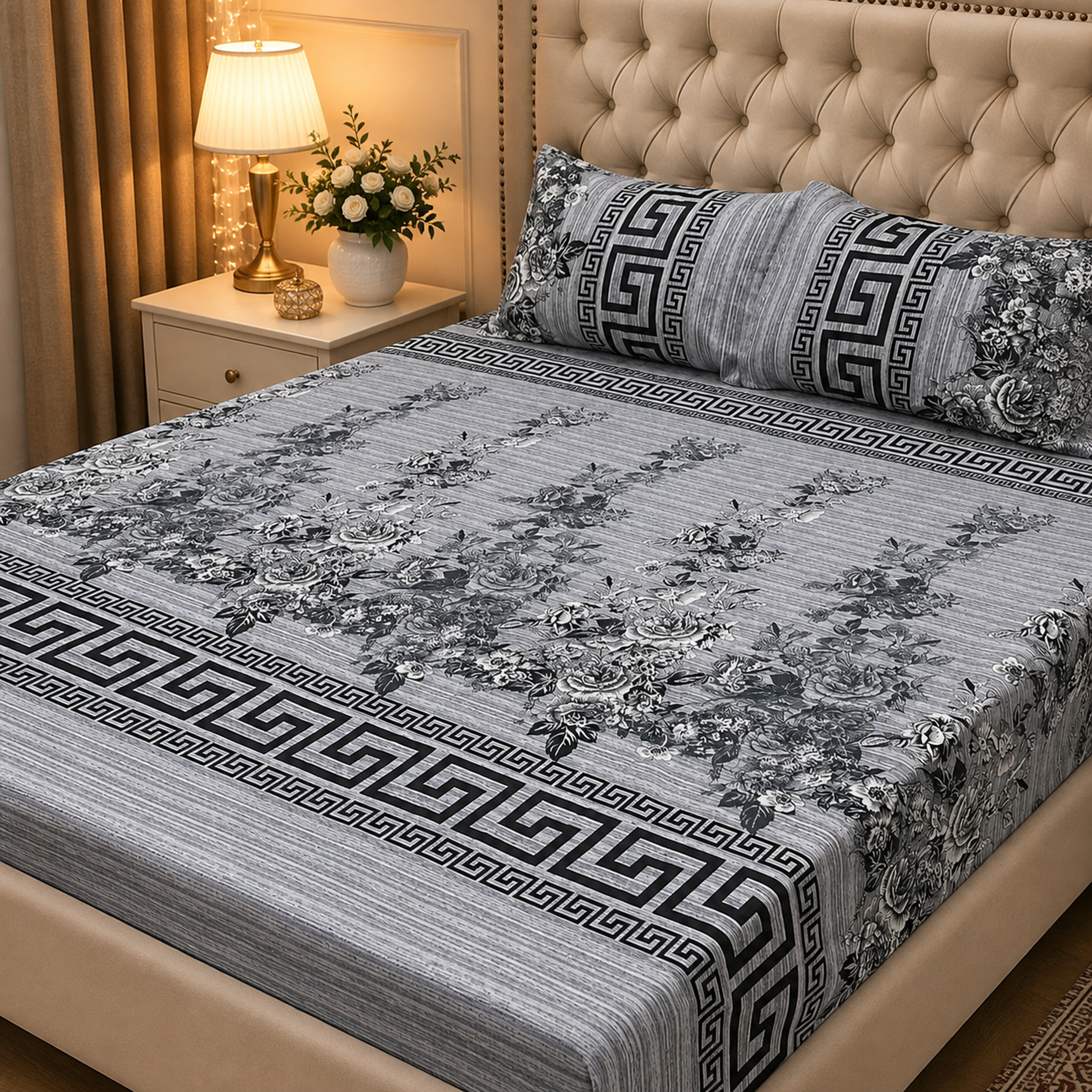 Crystal Cotton Bedsheet Set