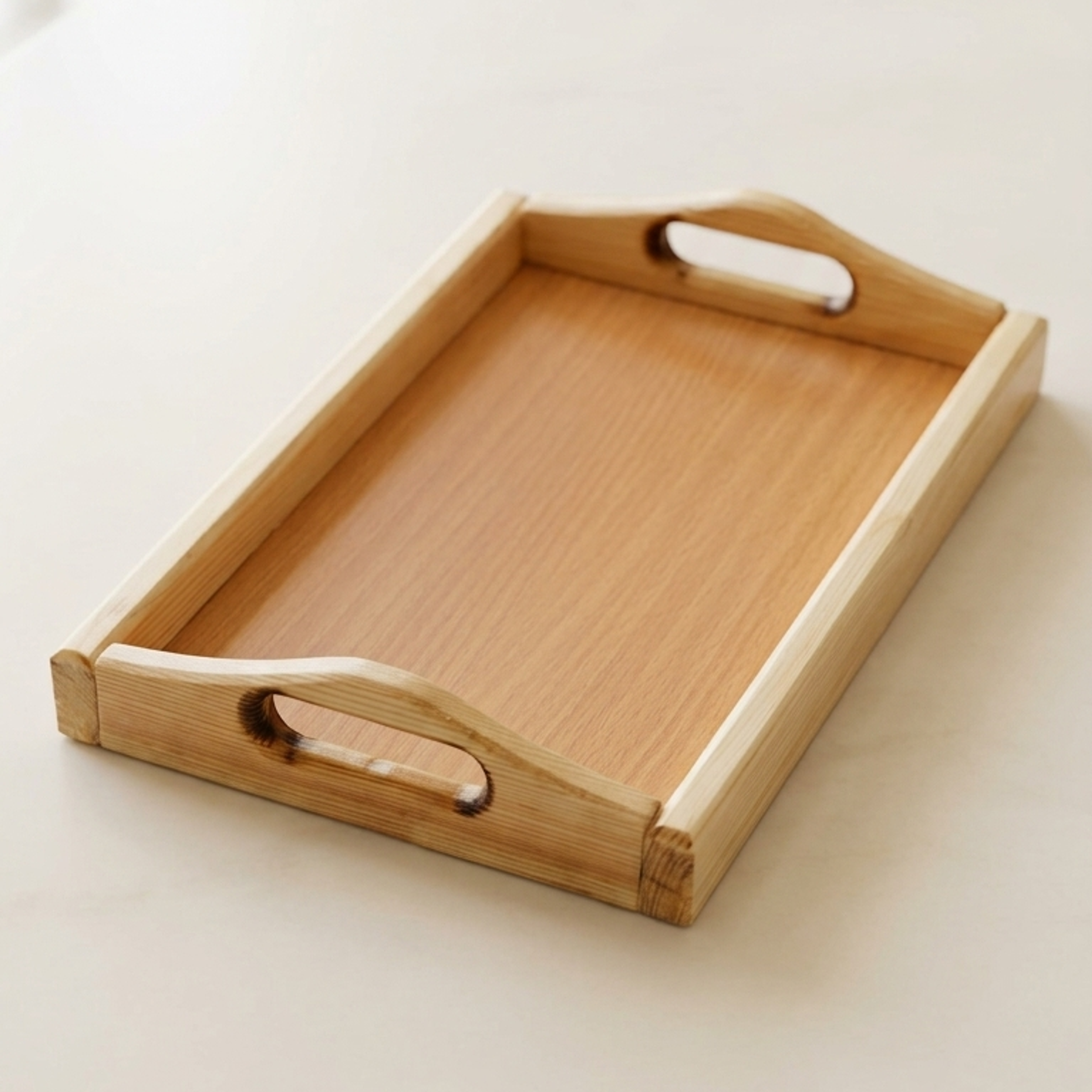 Classic Wooden Serving Tray - Thumbnail 1