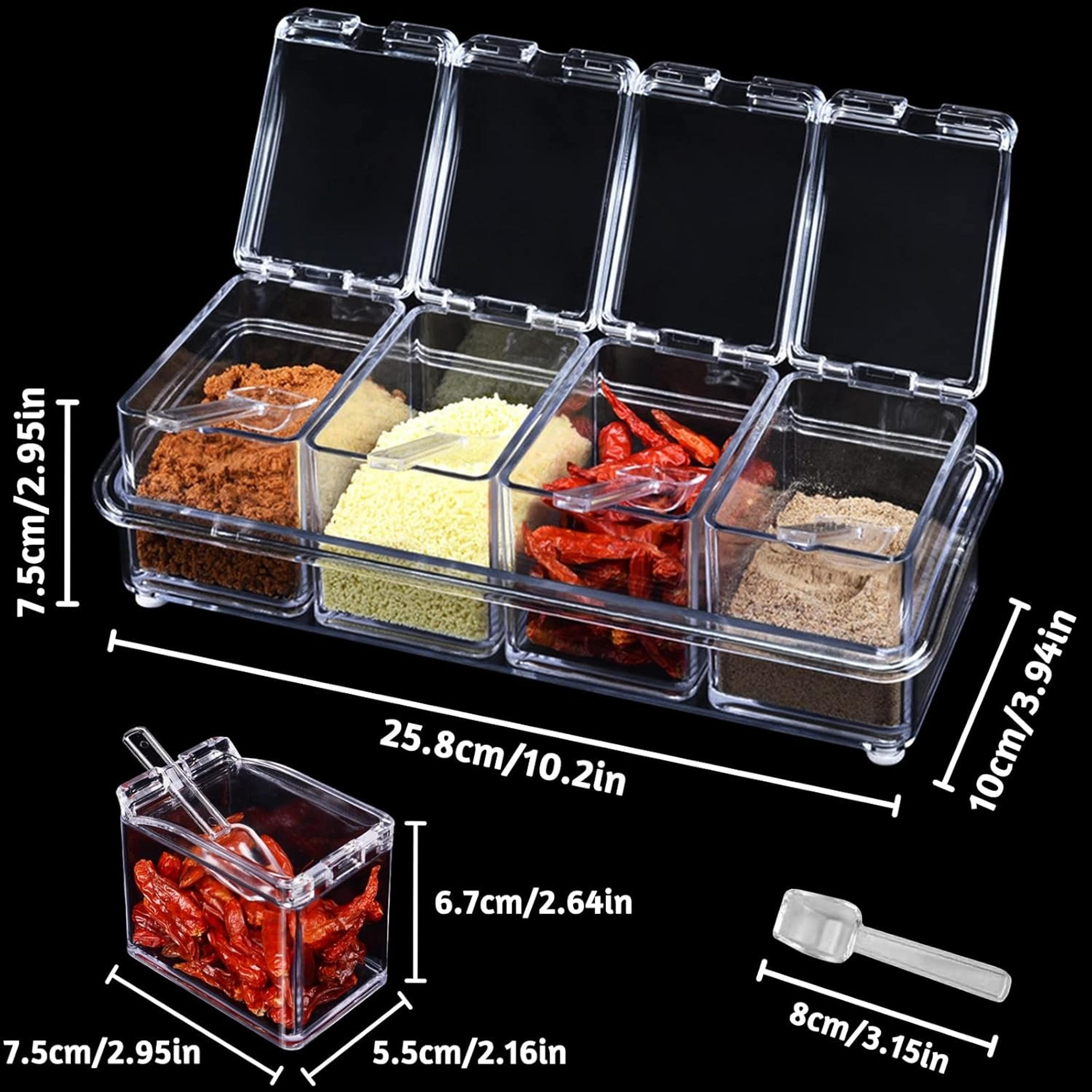 Crystal Spice Box with Spoons - Thumbnail 3