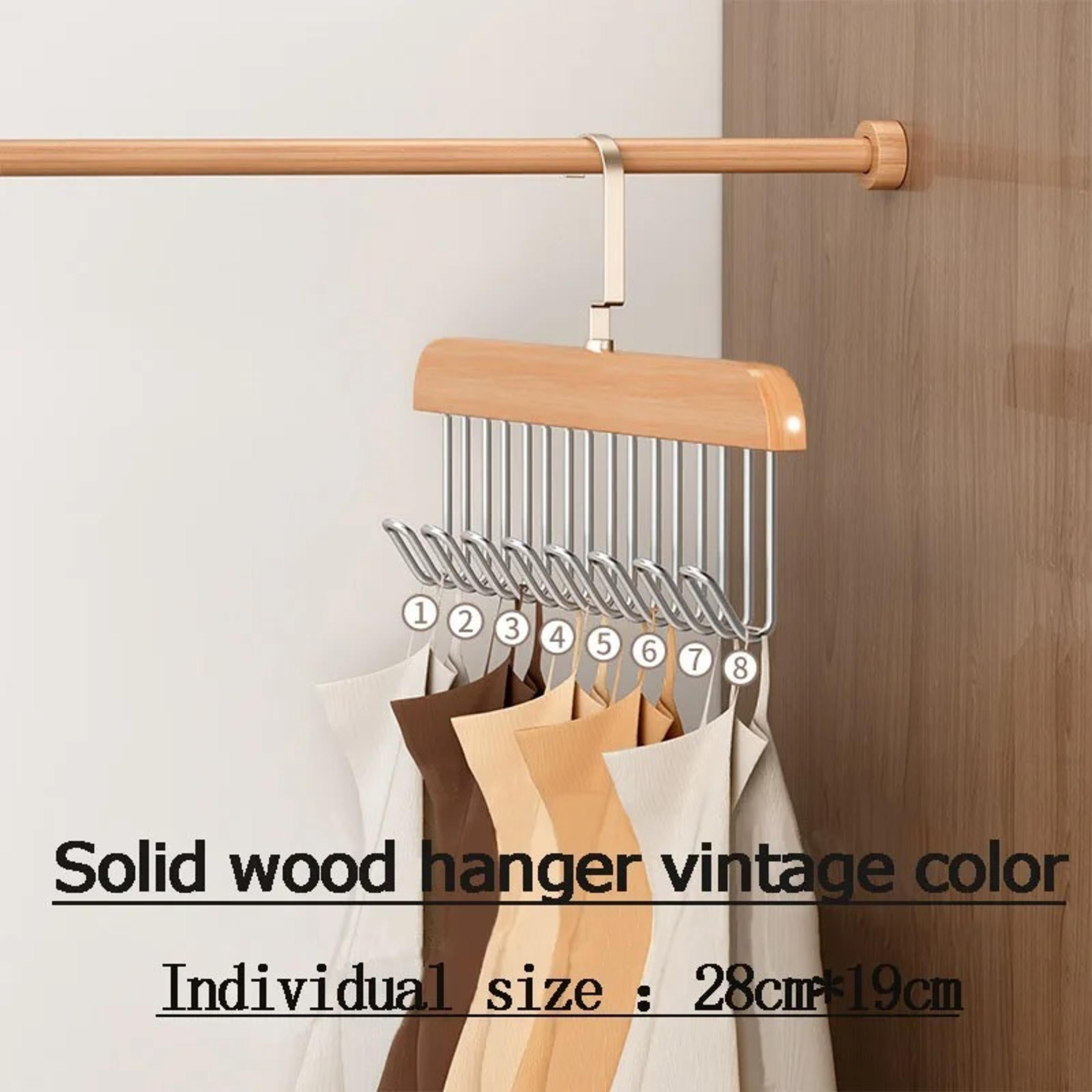 8‑Hook Wooden Accessory Hanger - Thumbnail 5