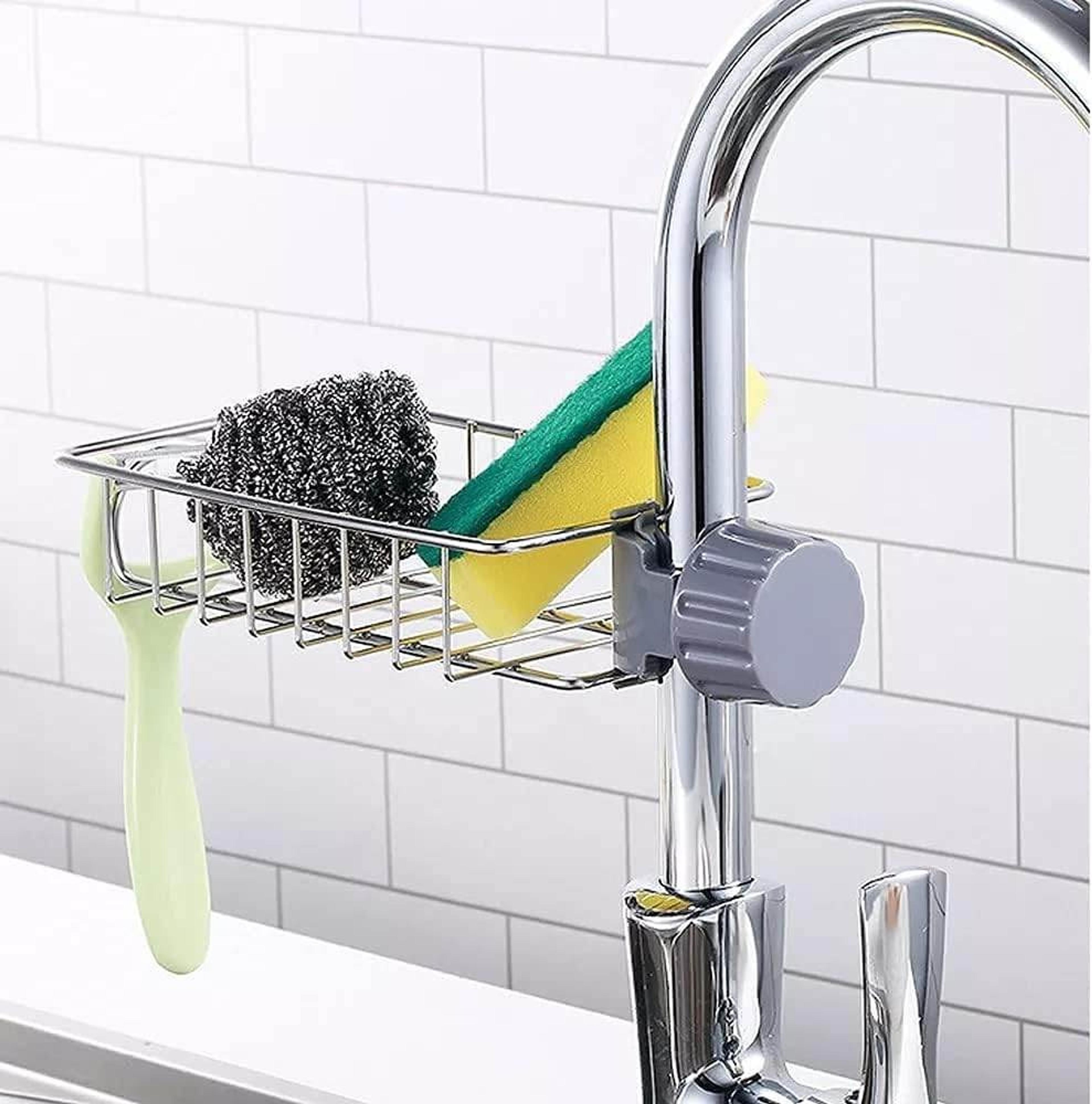 Stainless Steel Sink Faucet Rack - Thumbnail 4