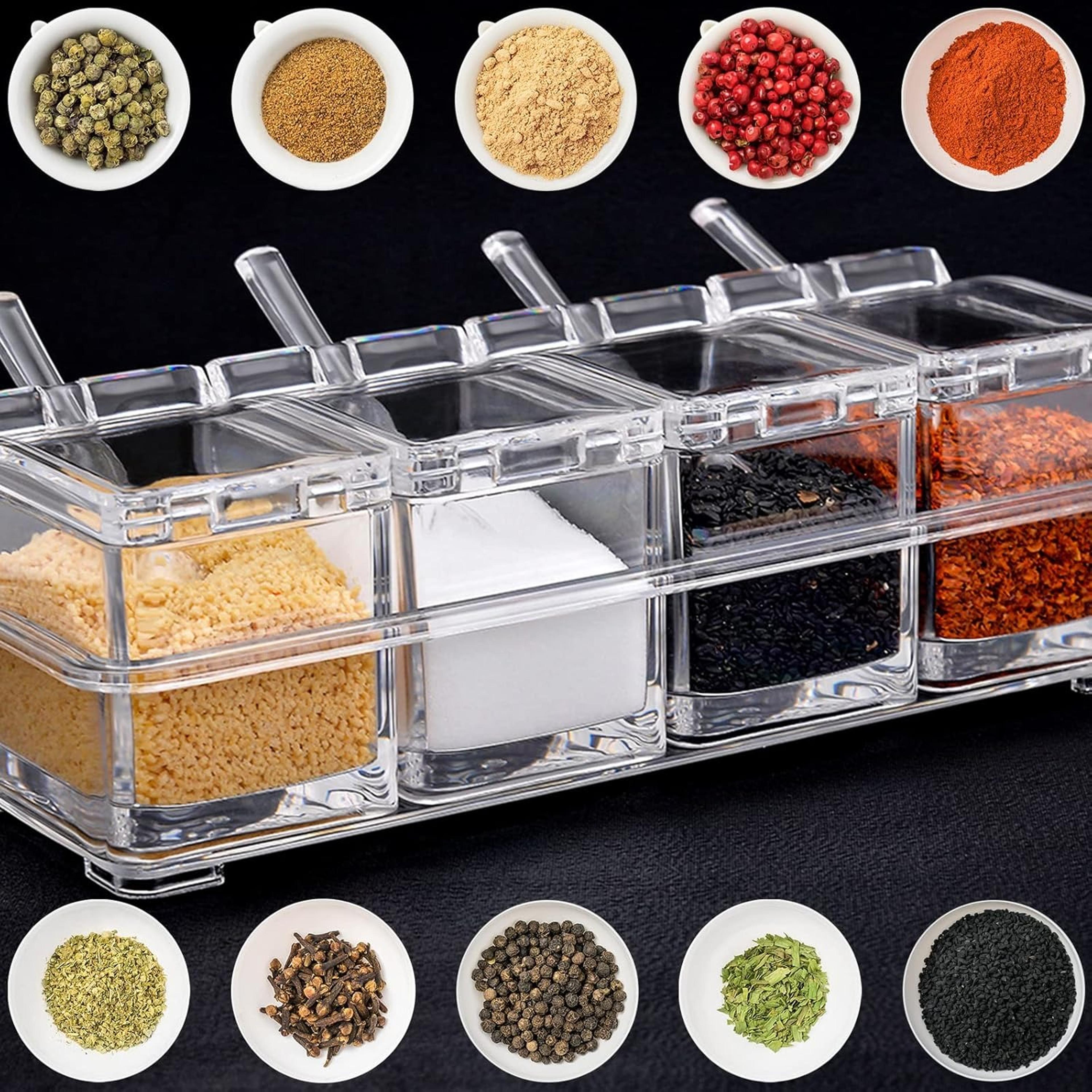 Crystal Spice Box with Spoons - Thumbnail 2