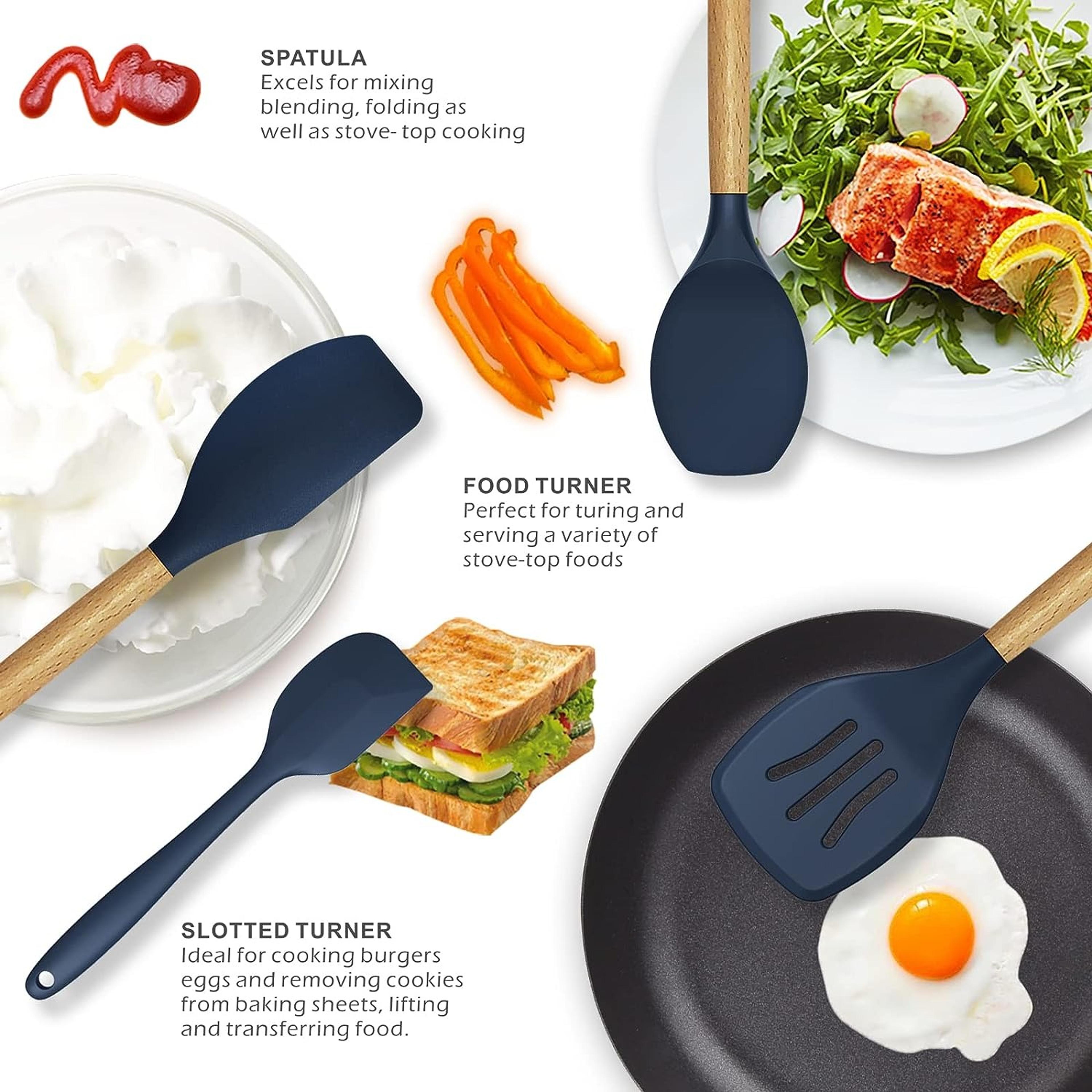 12-Piece Silicone Utensil Set - Thumbnail 4