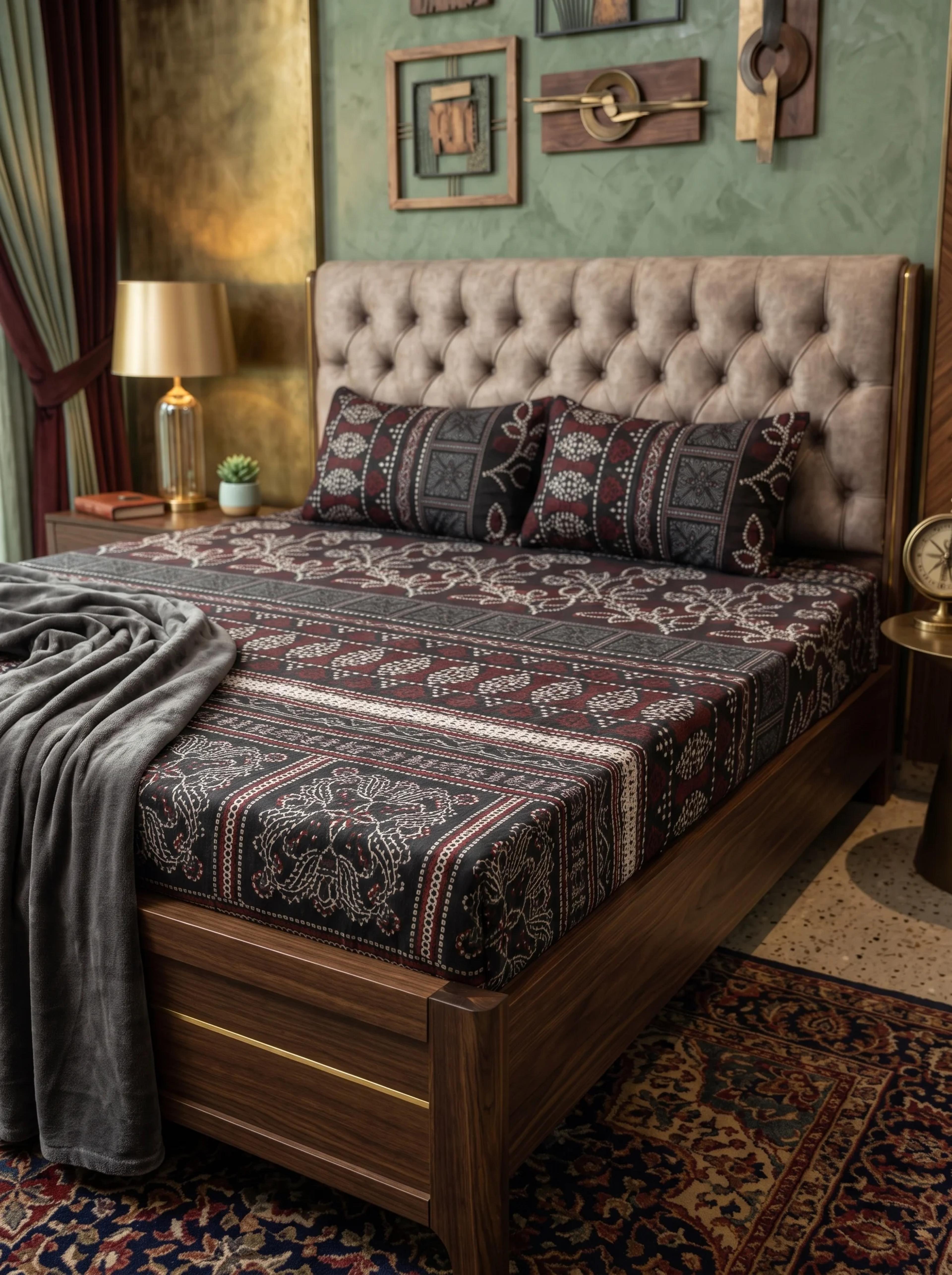 Heritage Noir Bedsheet Set - Thumbnail 2