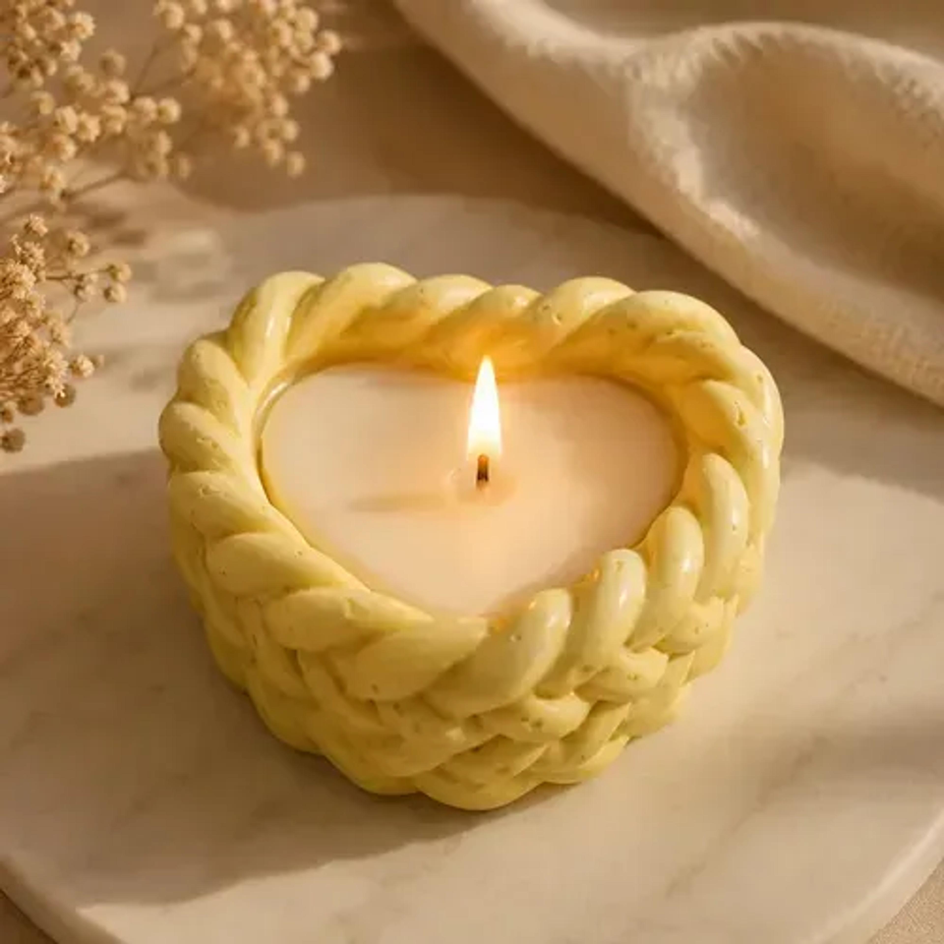 Floral Heart Tealight Set - Thumbnail 4