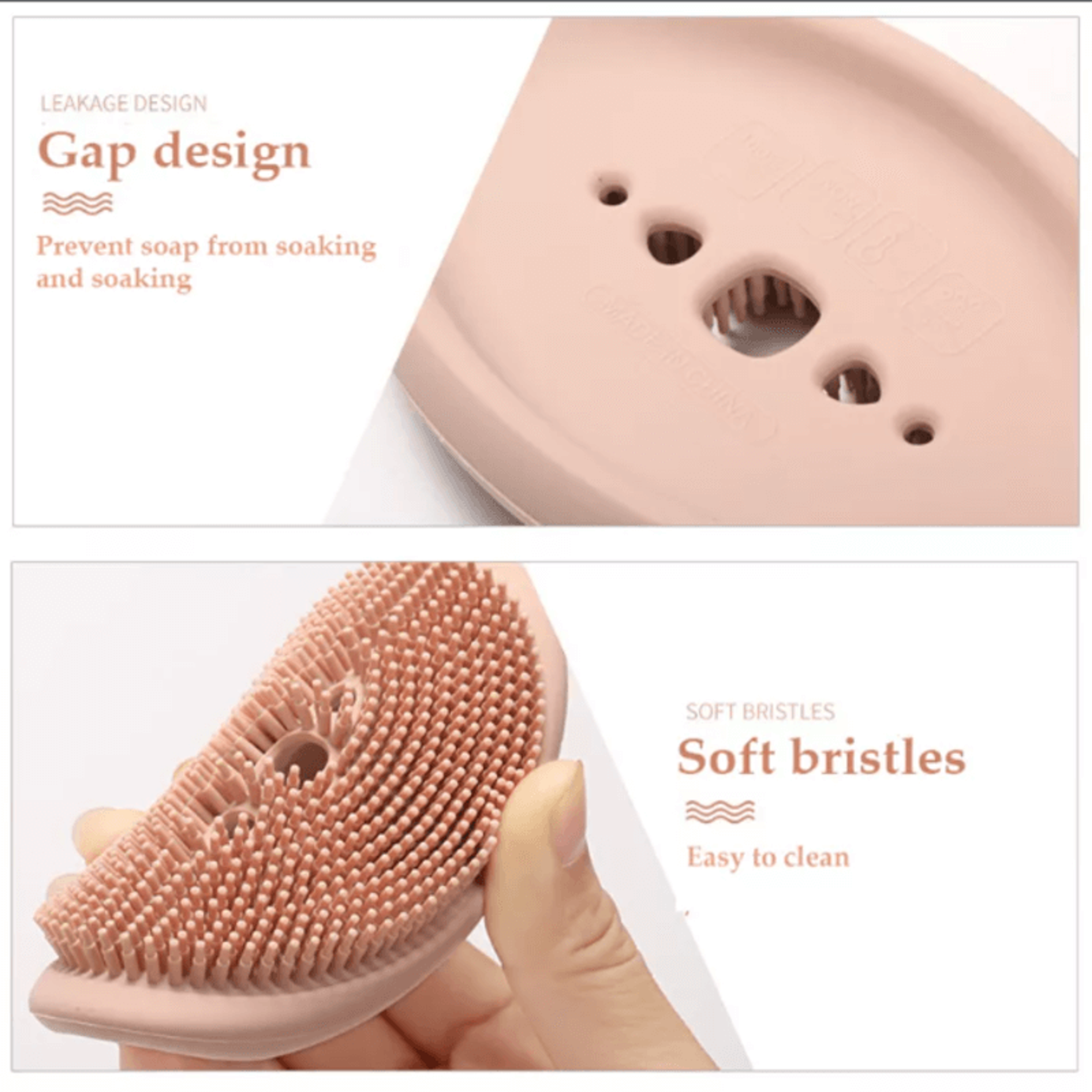 Silicone Soap Dish & Scrubber - Thumbnail 4