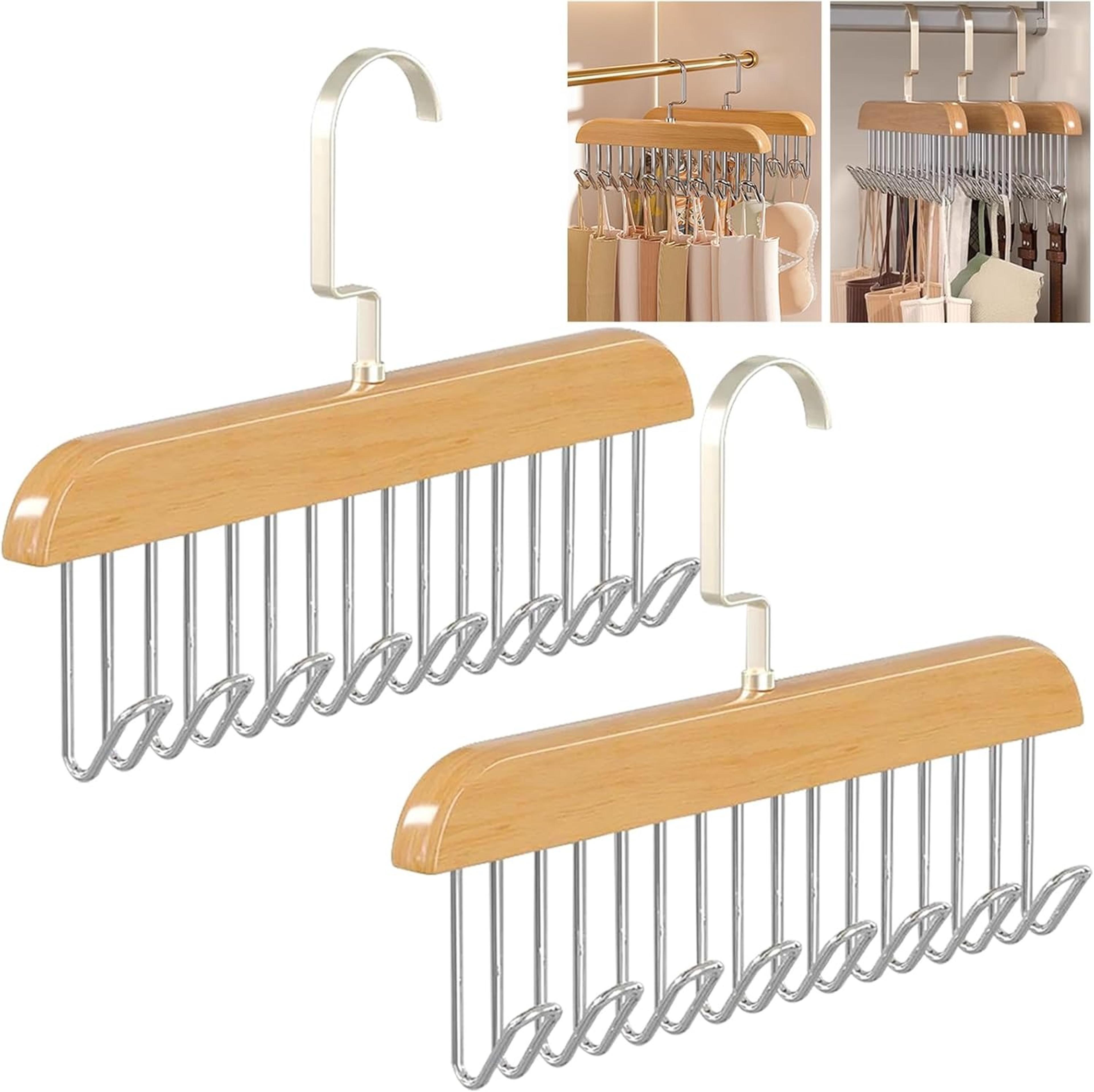 8‑Hook Wooden Accessory Hanger - Thumbnail 3