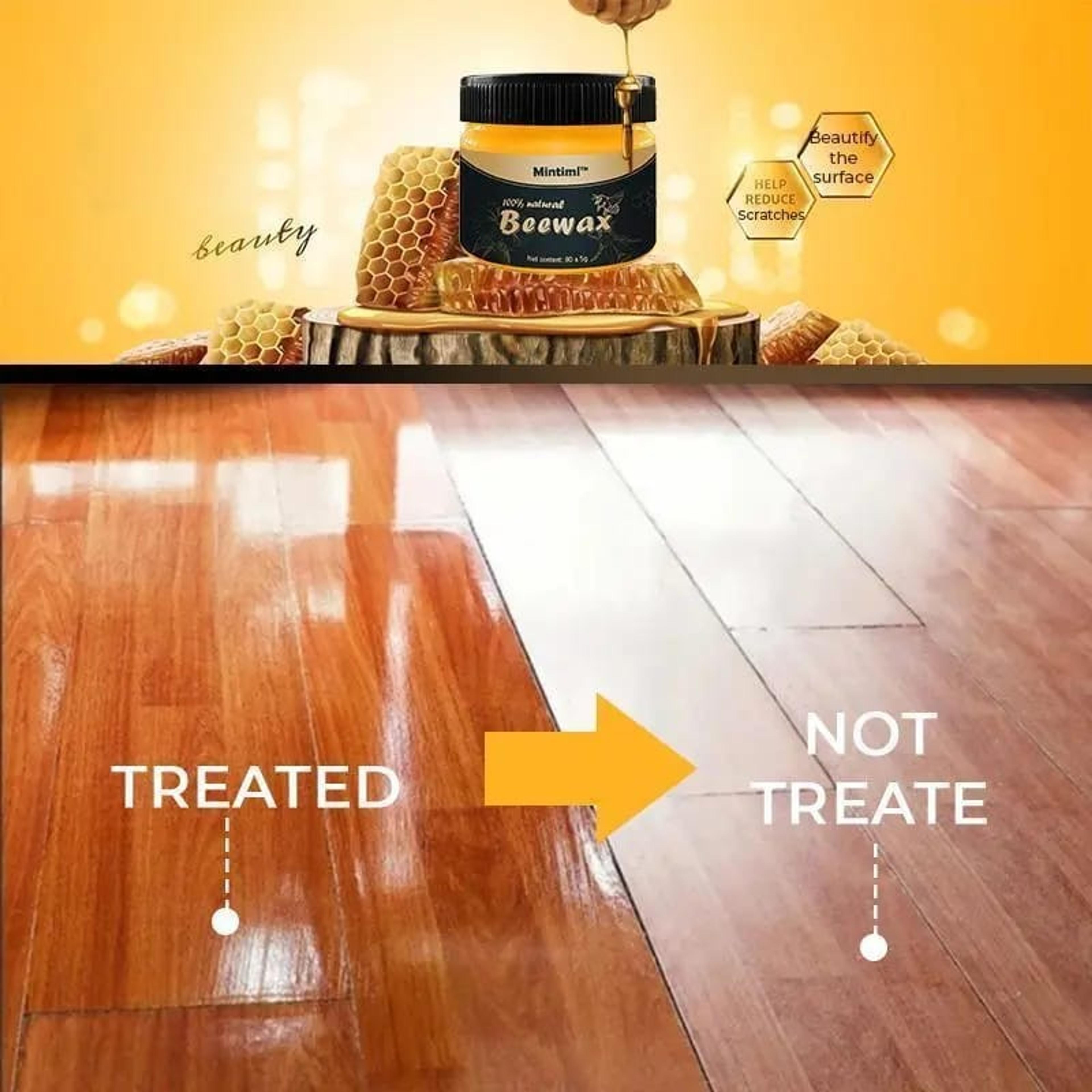 Mintiml 100% Natural Beeswax Furniture Polish For Wood Seasoning - 80g - Thumbnail 4