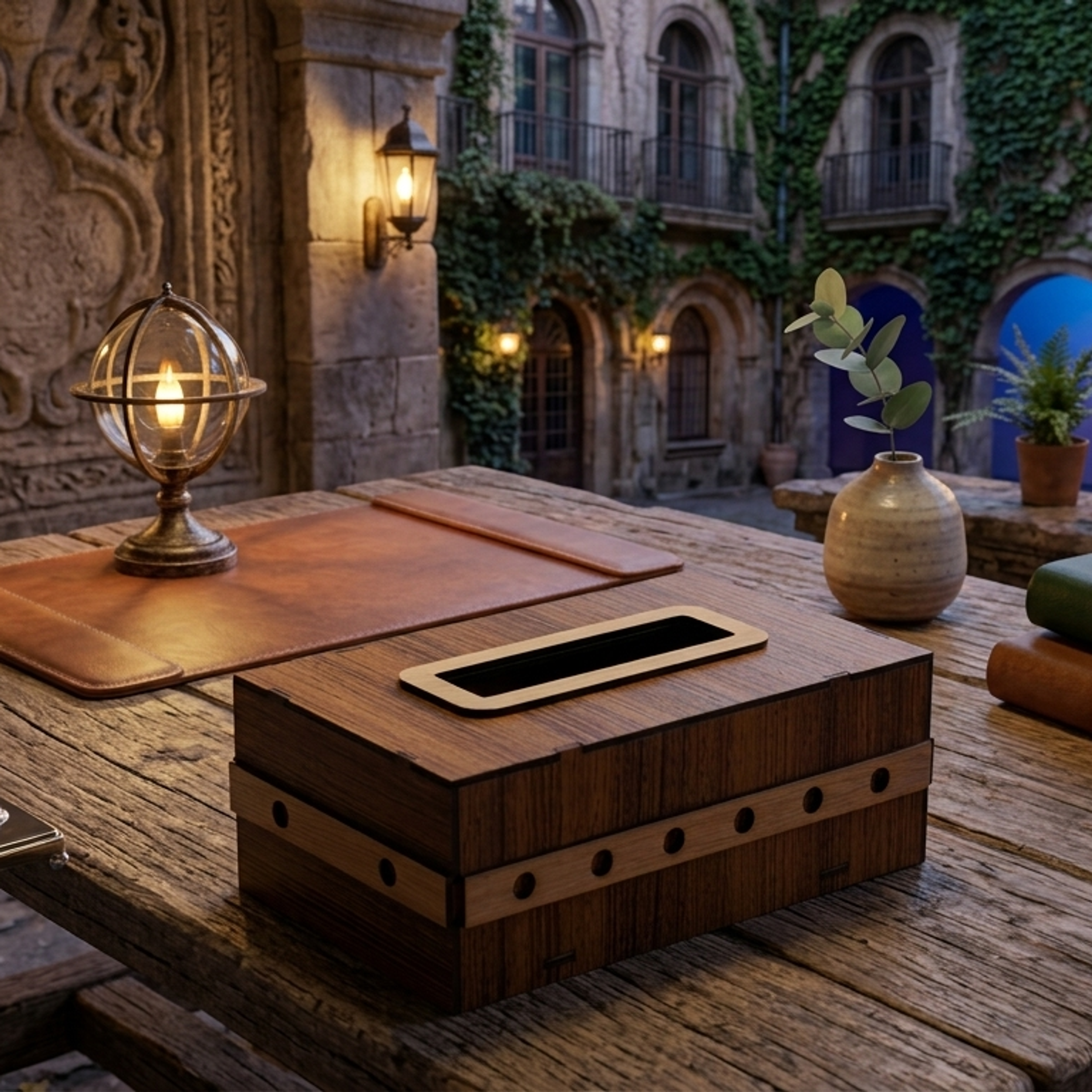 Sleek Tissue Box Holder - Thumbnail 1