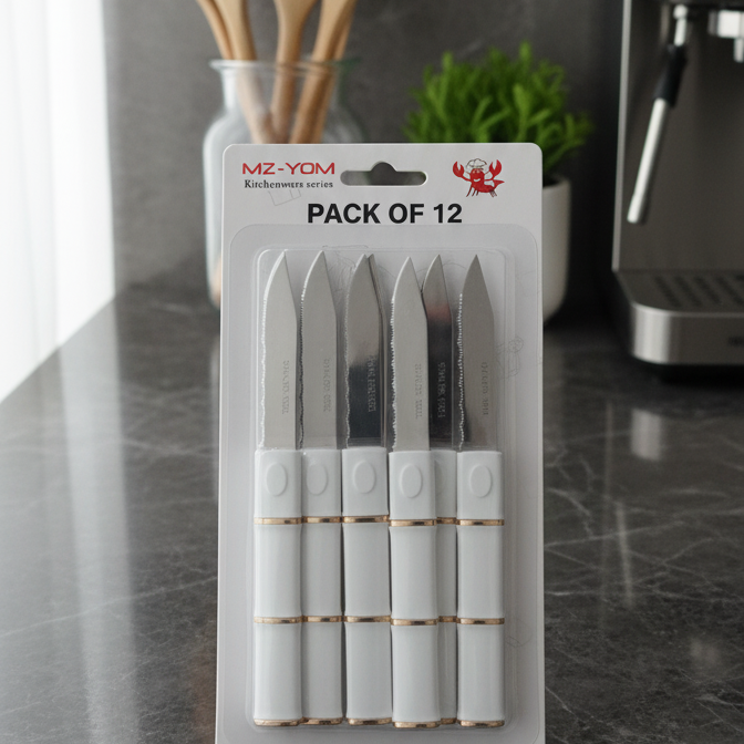 12‑Piece Stainless Steel Knife Set - Image 1