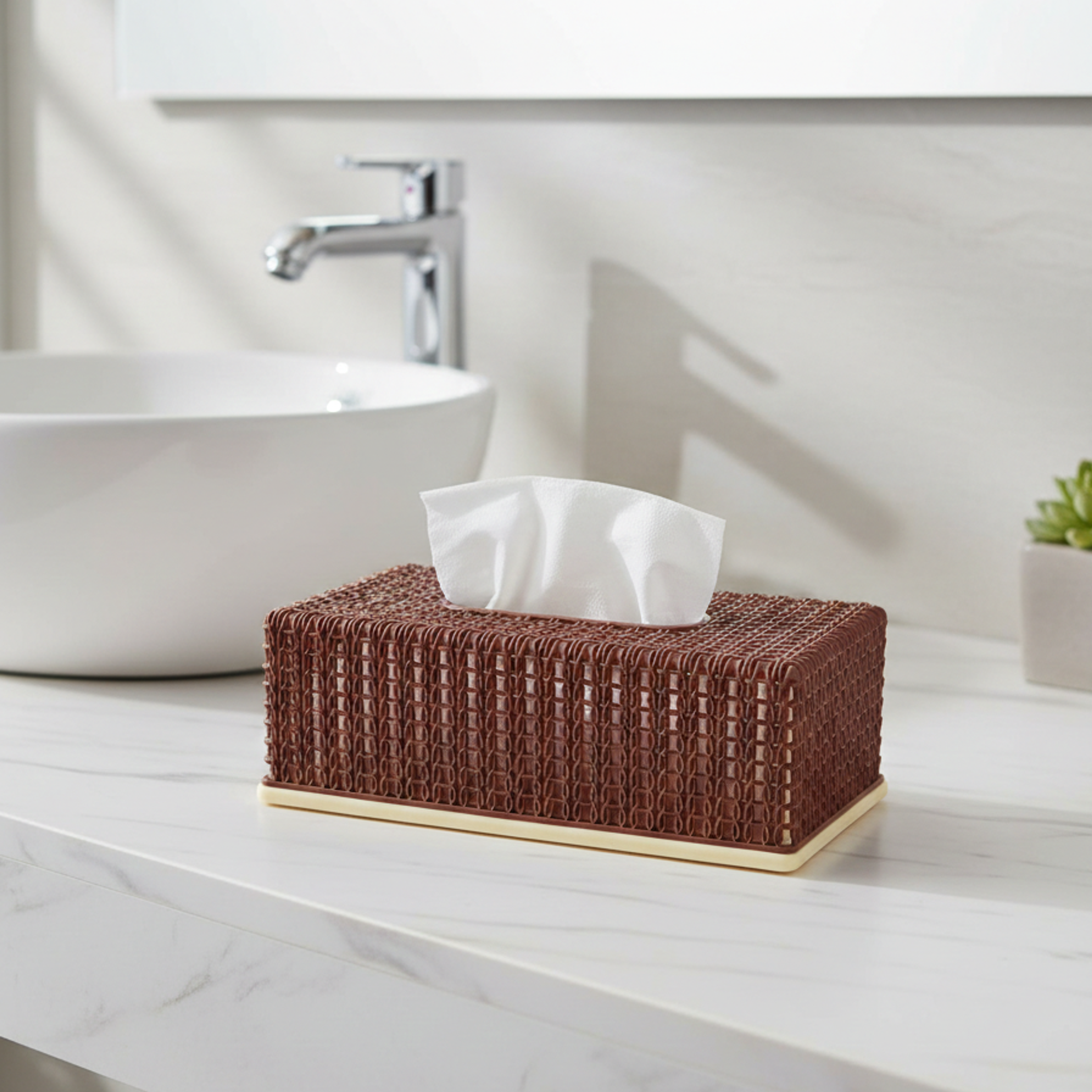 Foldable Tissue Box Cover - Thumbnail 1