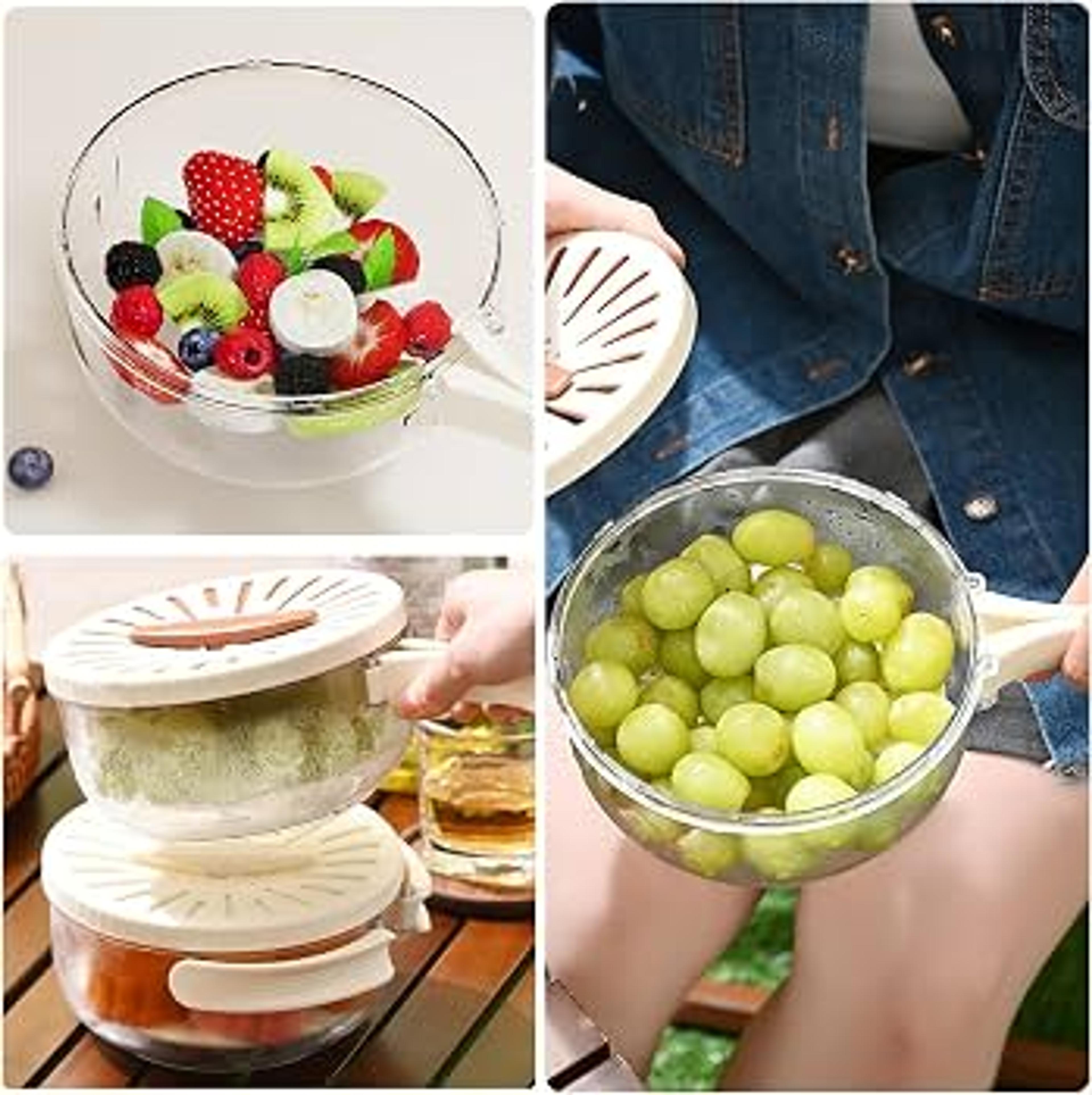 Fruit Drain Basket with Lid - Thumbnail 5