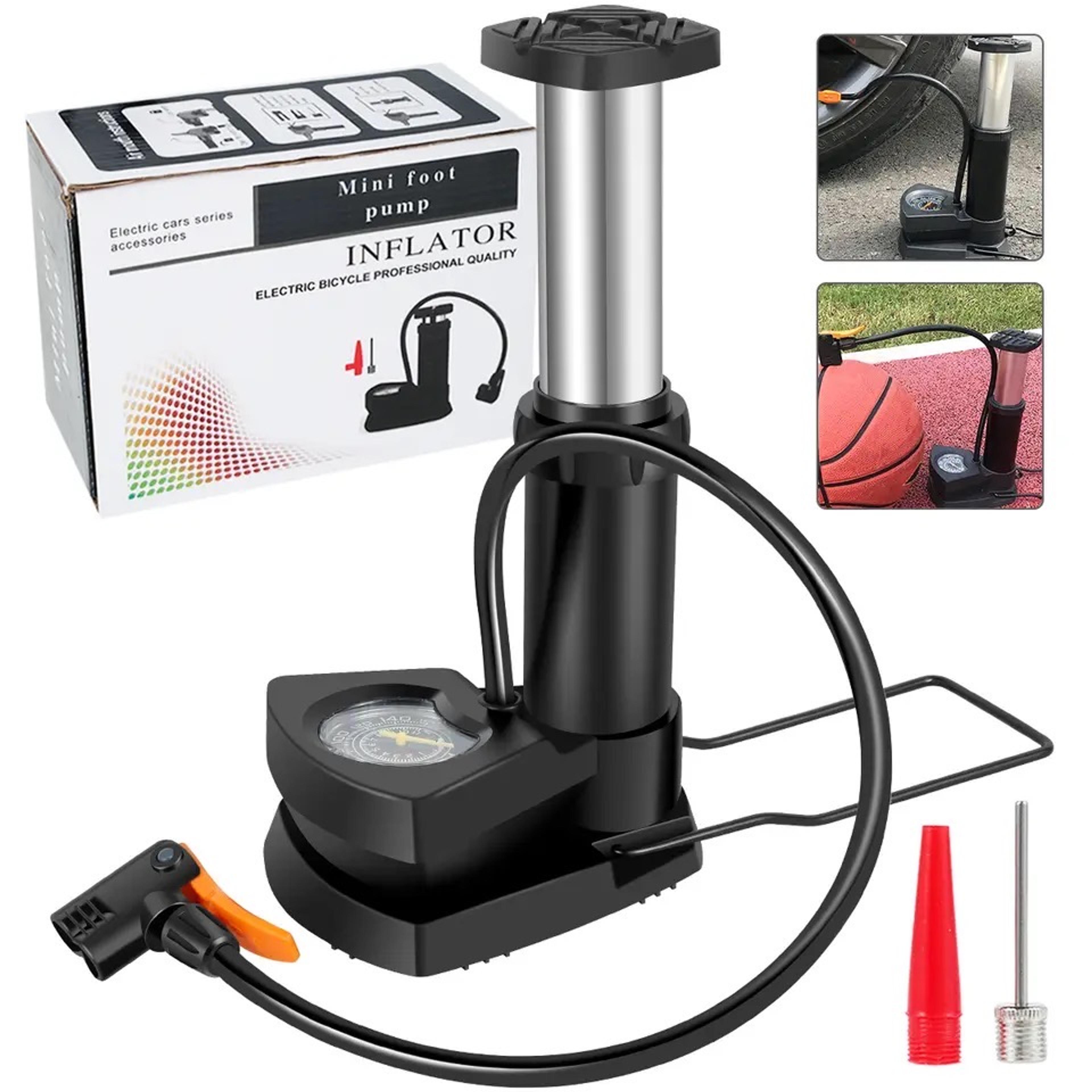 Portable Foot Air Pump With Pressure Gauge - Thumbnail 3