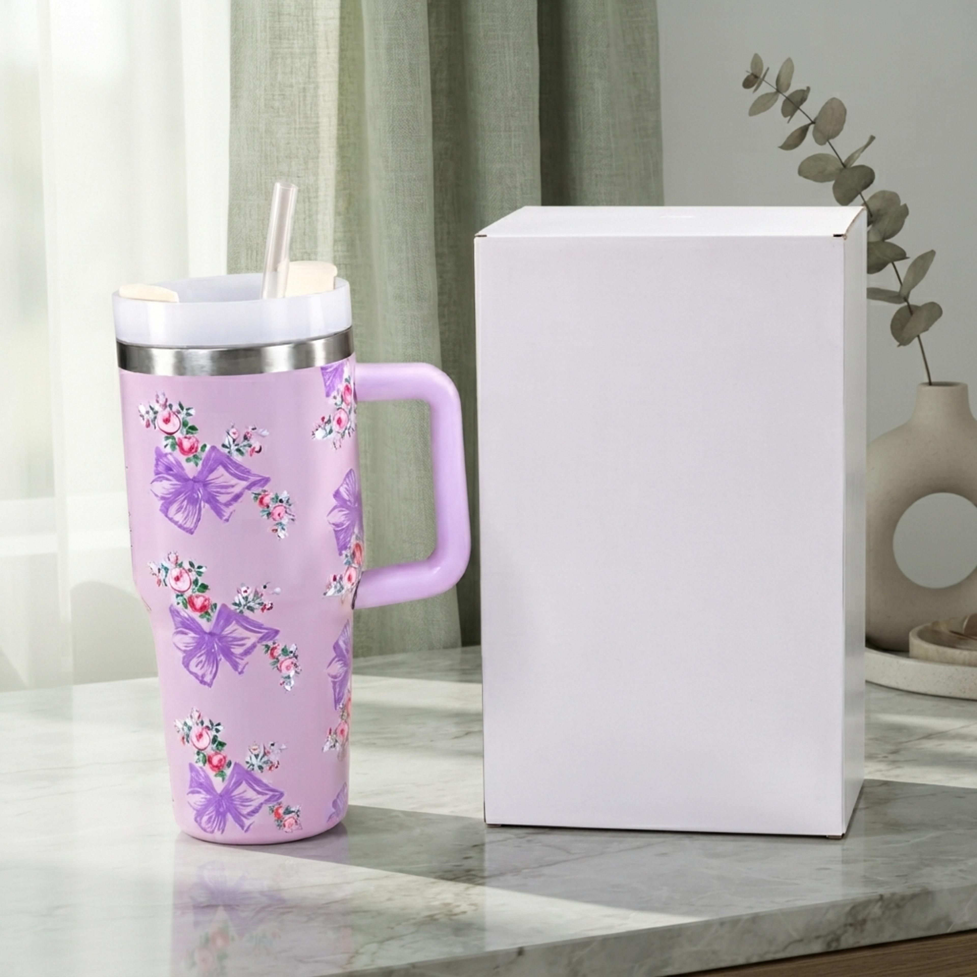 Lavender Floral 600ml Tumbler - Thumbnail 4