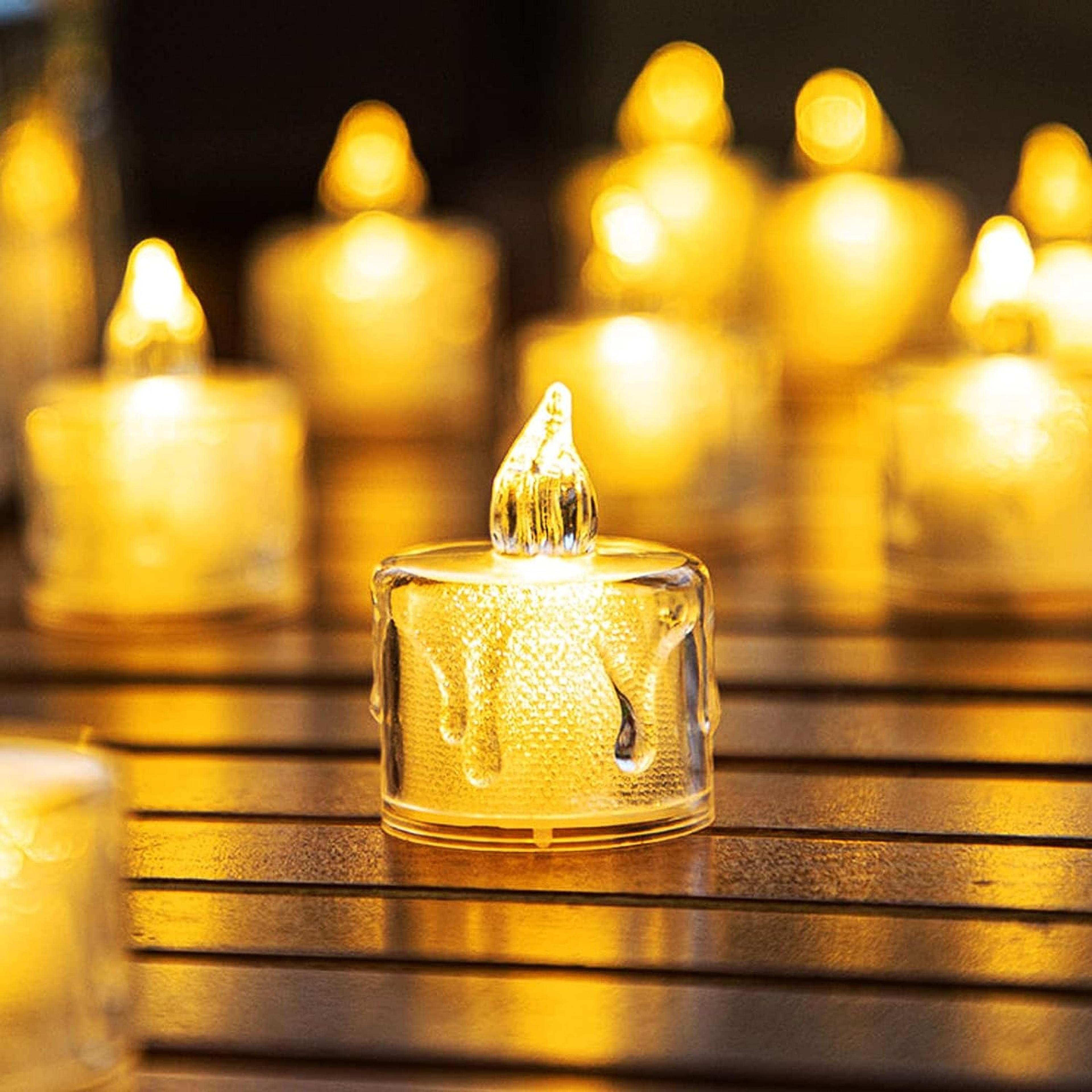 LED Tea Light with Wax Drip - Thumbnail 1