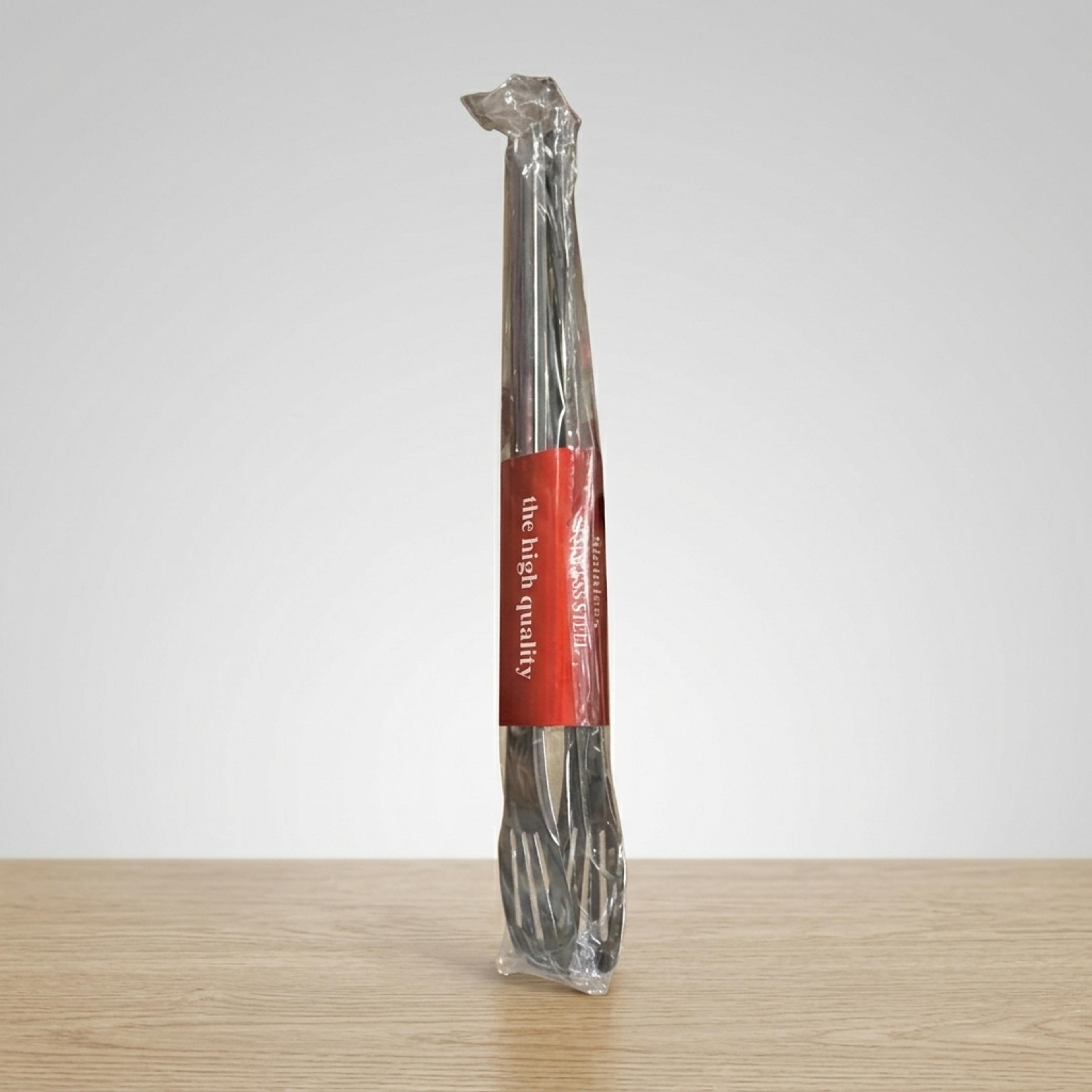 XL Stainless Steel Kitchen Tongs - Thumbnail 3