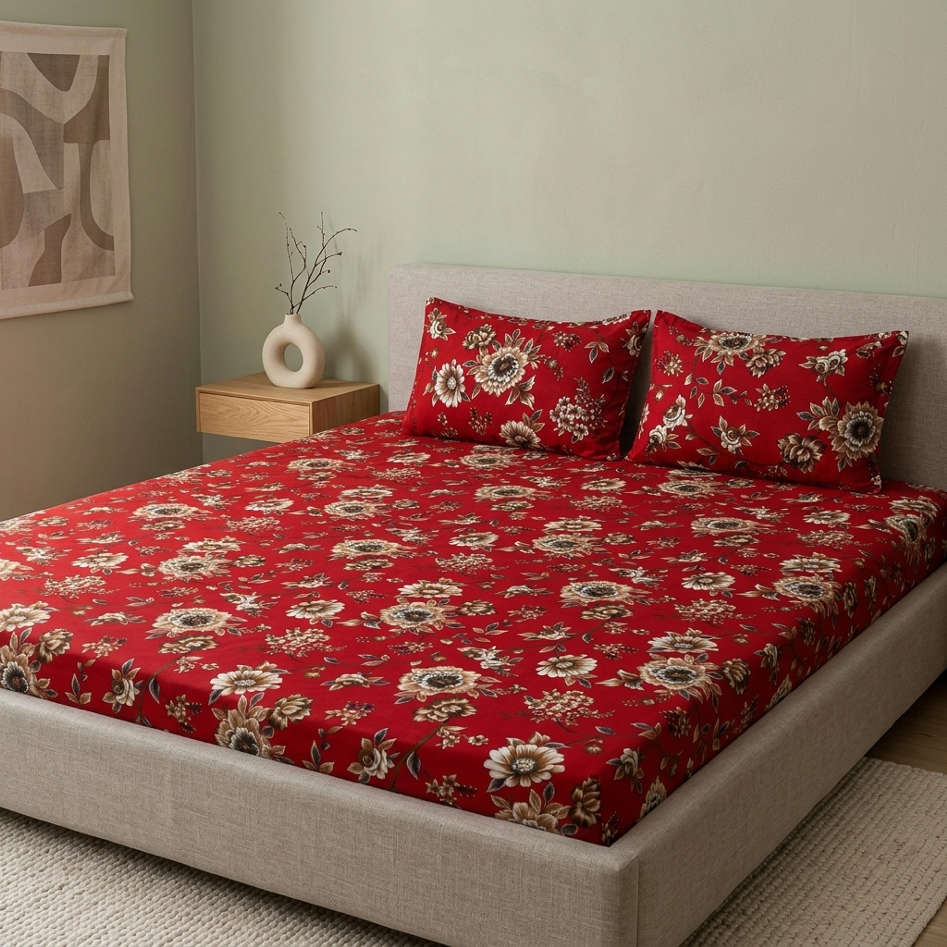 3-Piece Crystal Cotton Bedsheet Set - Thumbnail 2