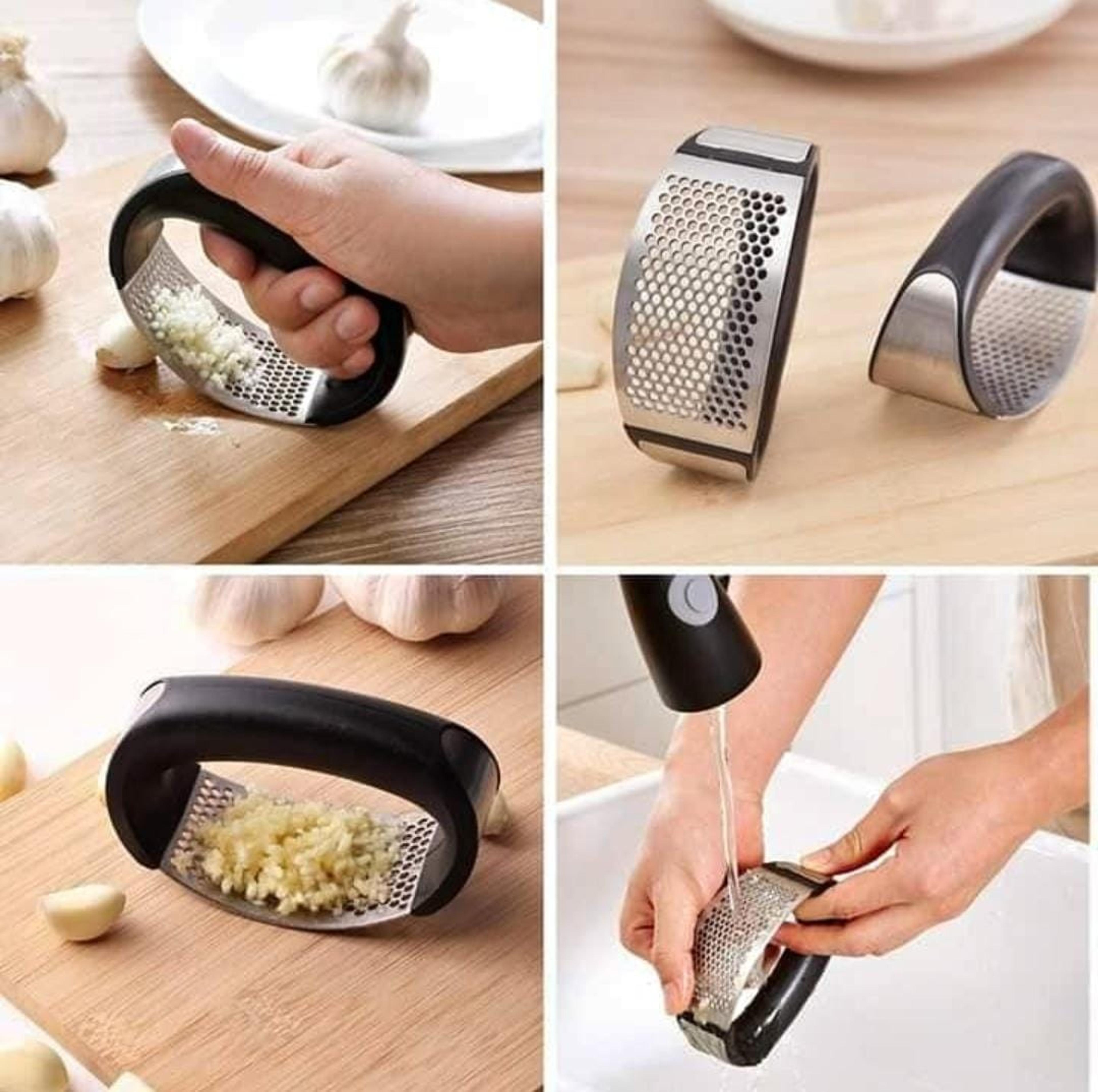 Stainless Steel Garlic Press - Thumbnail 1