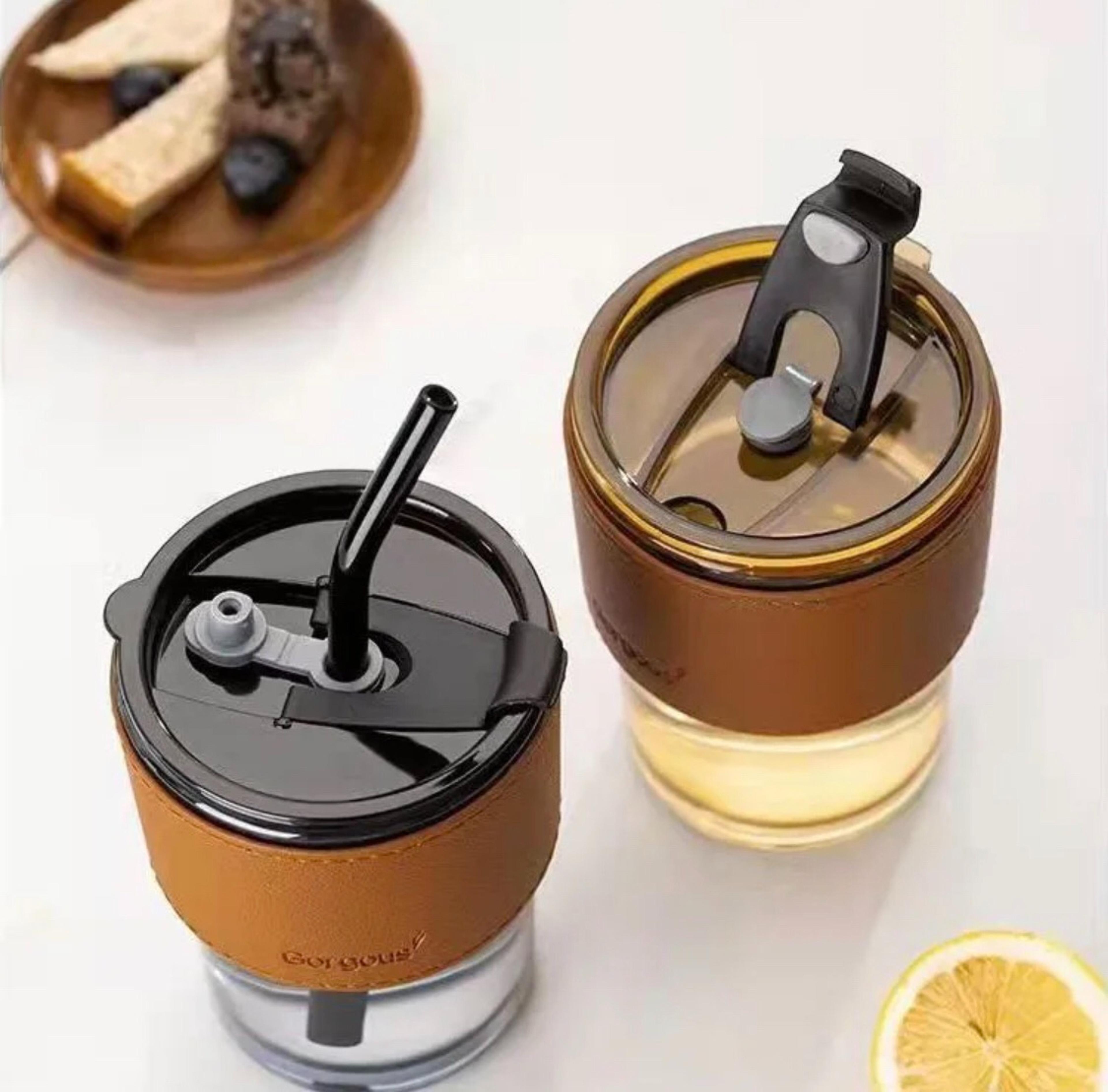 Leather-Covered 350ml Juice Mug - Thumbnail 2