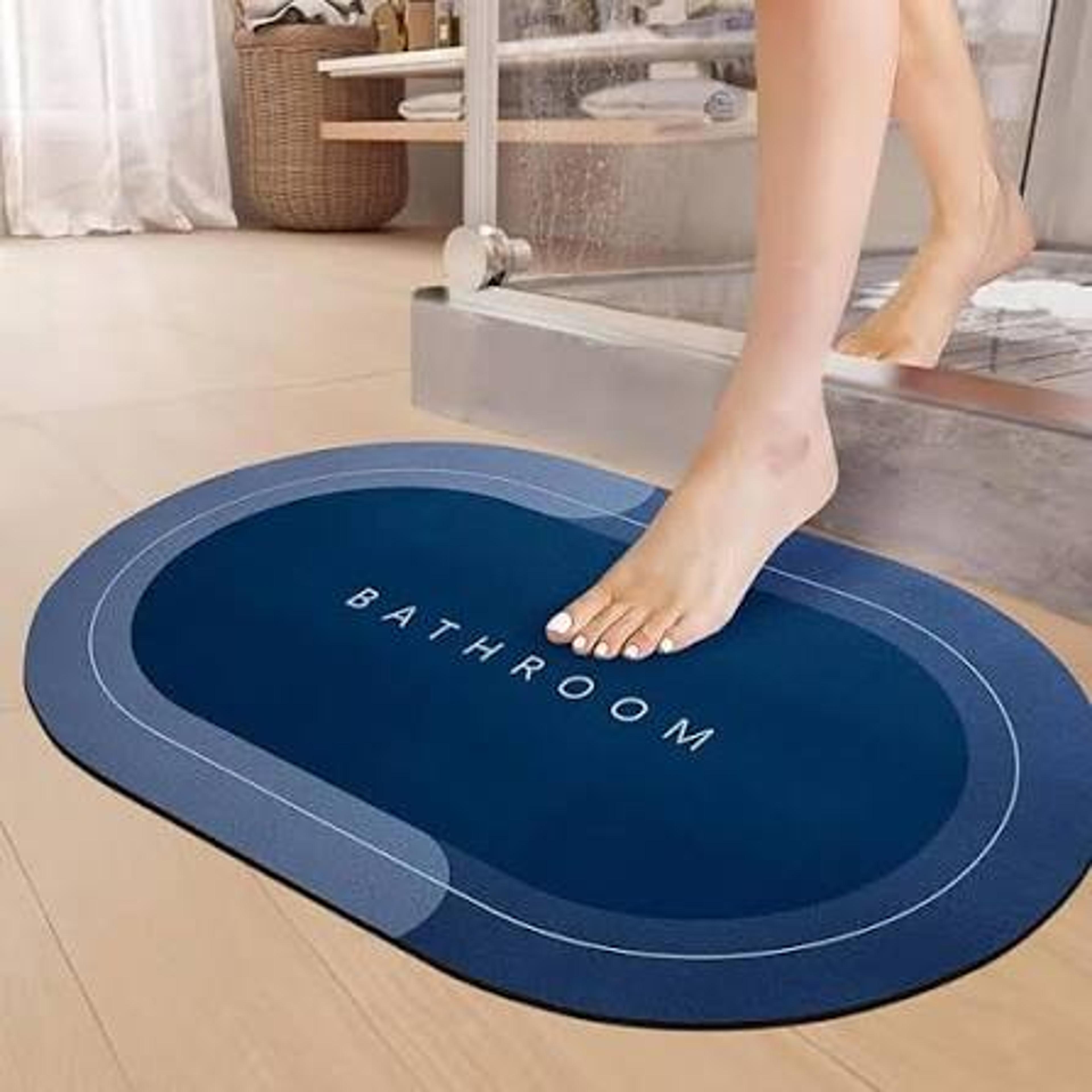 Oval Waterproof Bathroom Mat