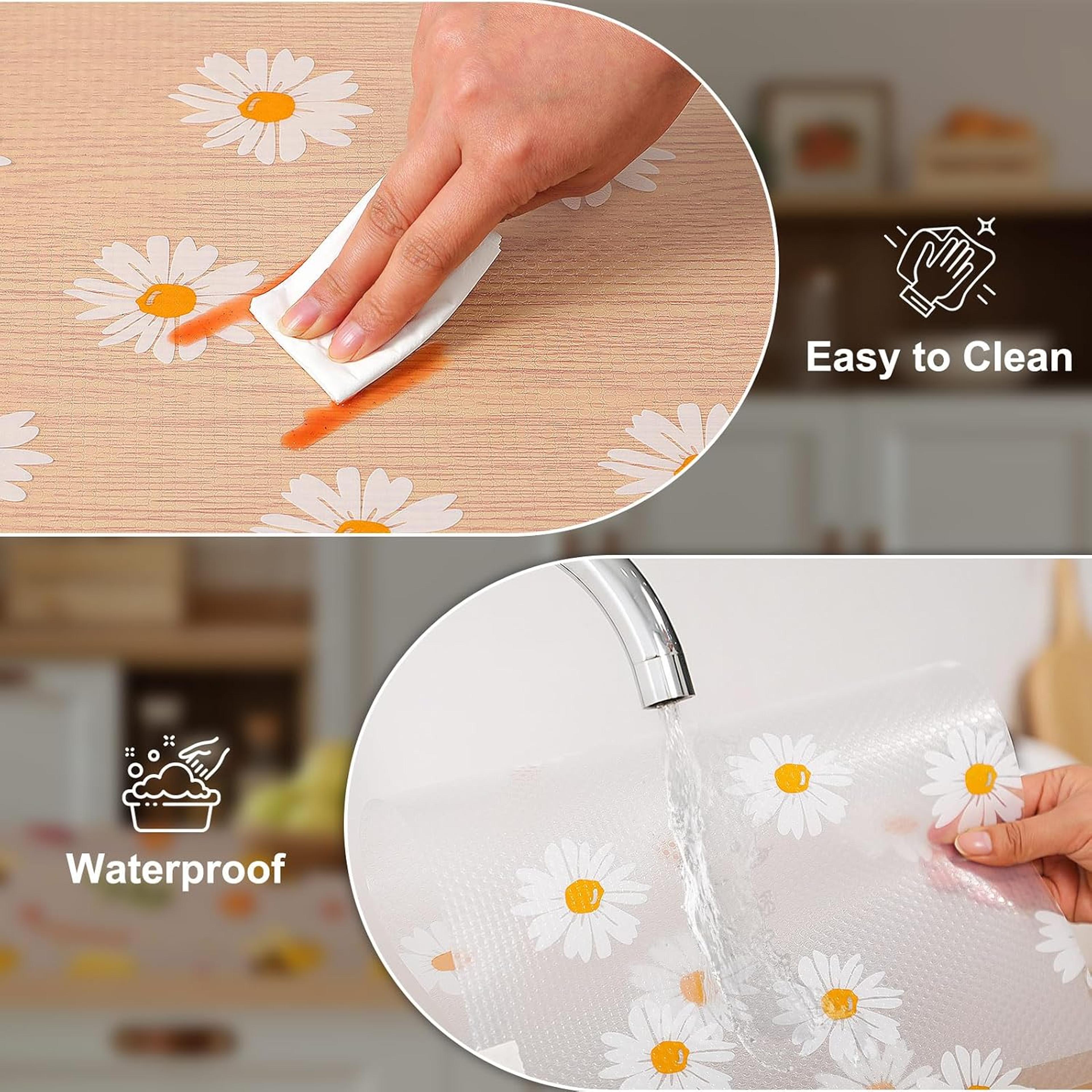 Daisy Print Drawer Liner Roll - Thumbnail 4