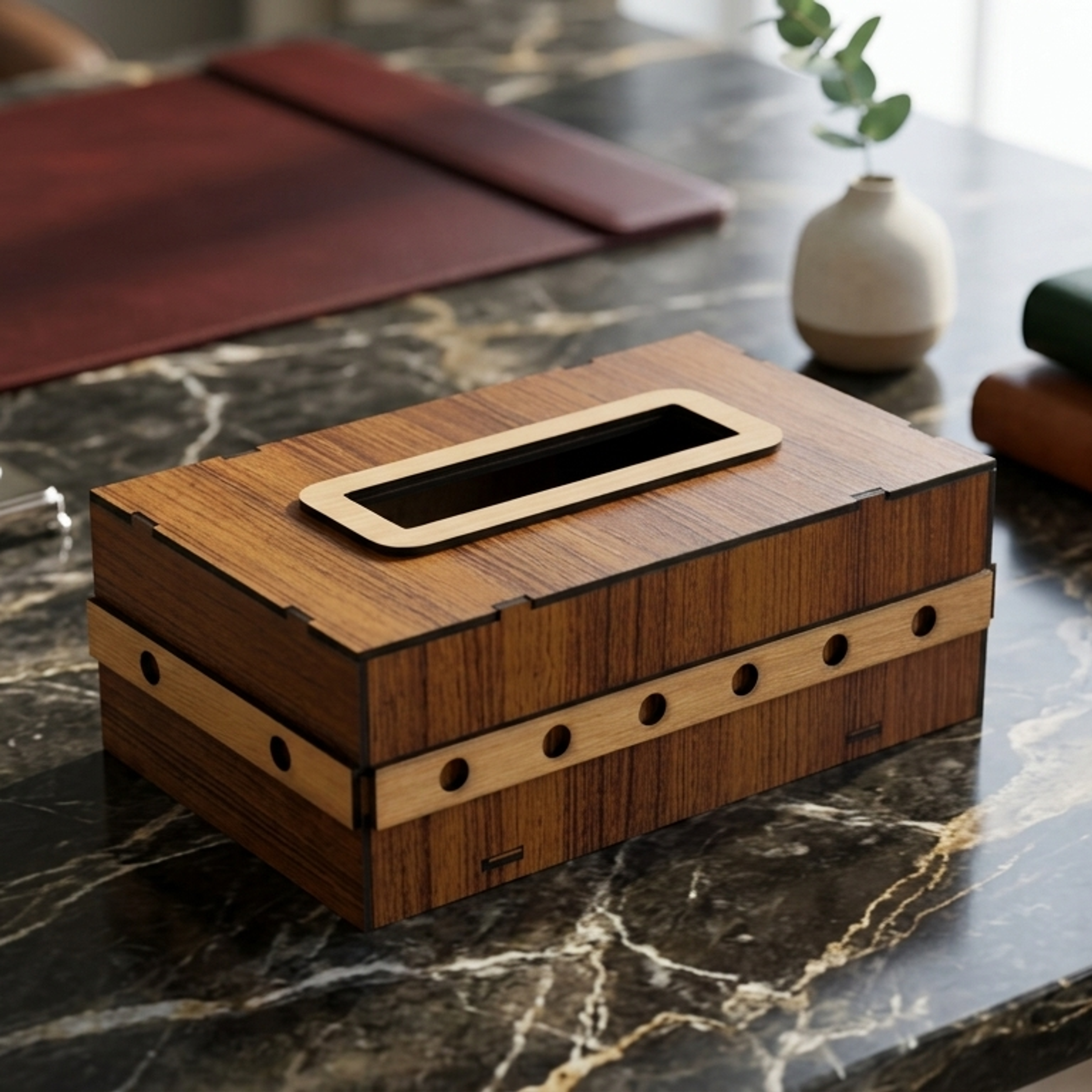 Sleek Tissue Box Holder - Thumbnail 2