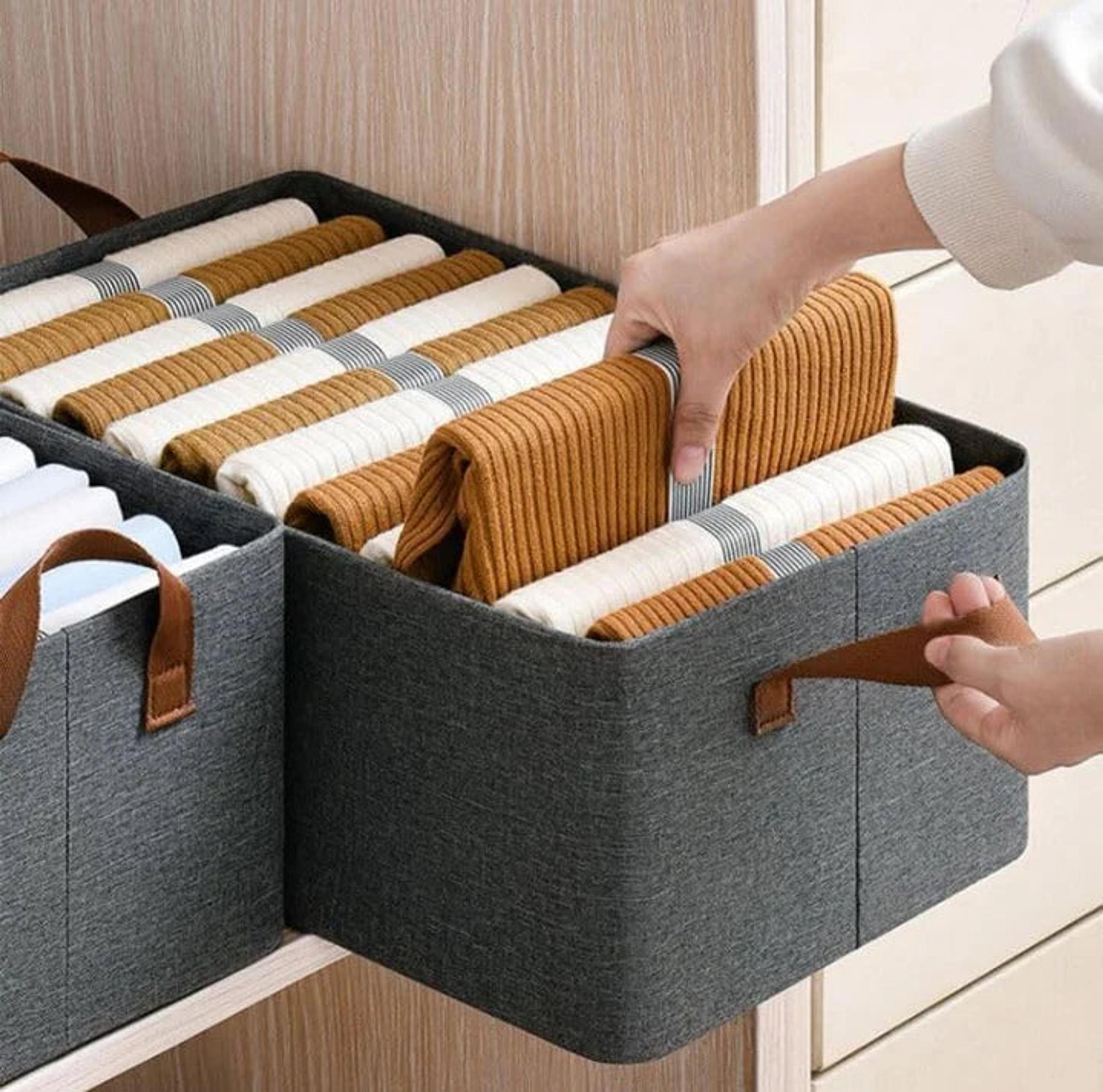Foldable Wardrobe Organizer Box - Thumbnail 2