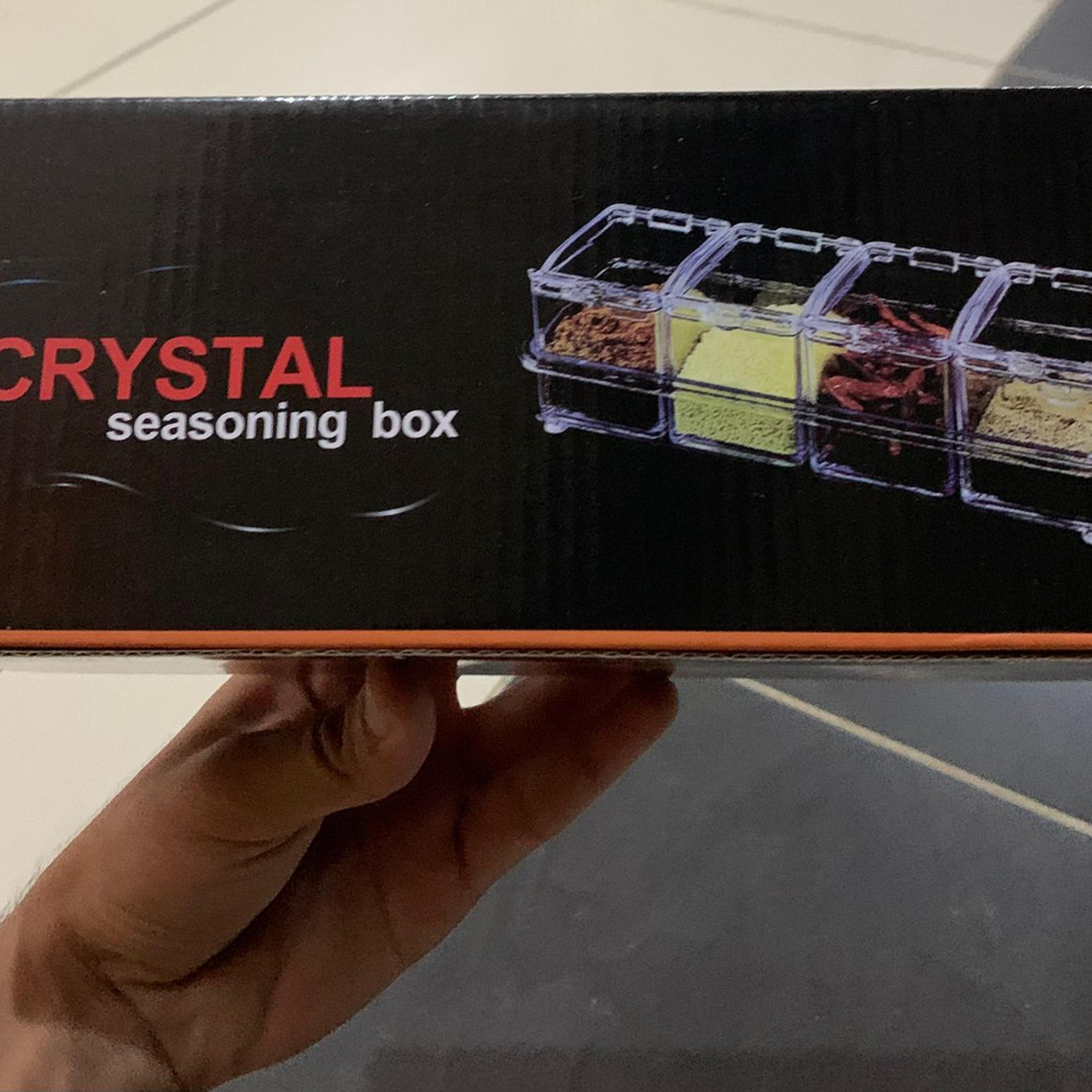 Crystal Spice Box with Spoons - Thumbnail 6