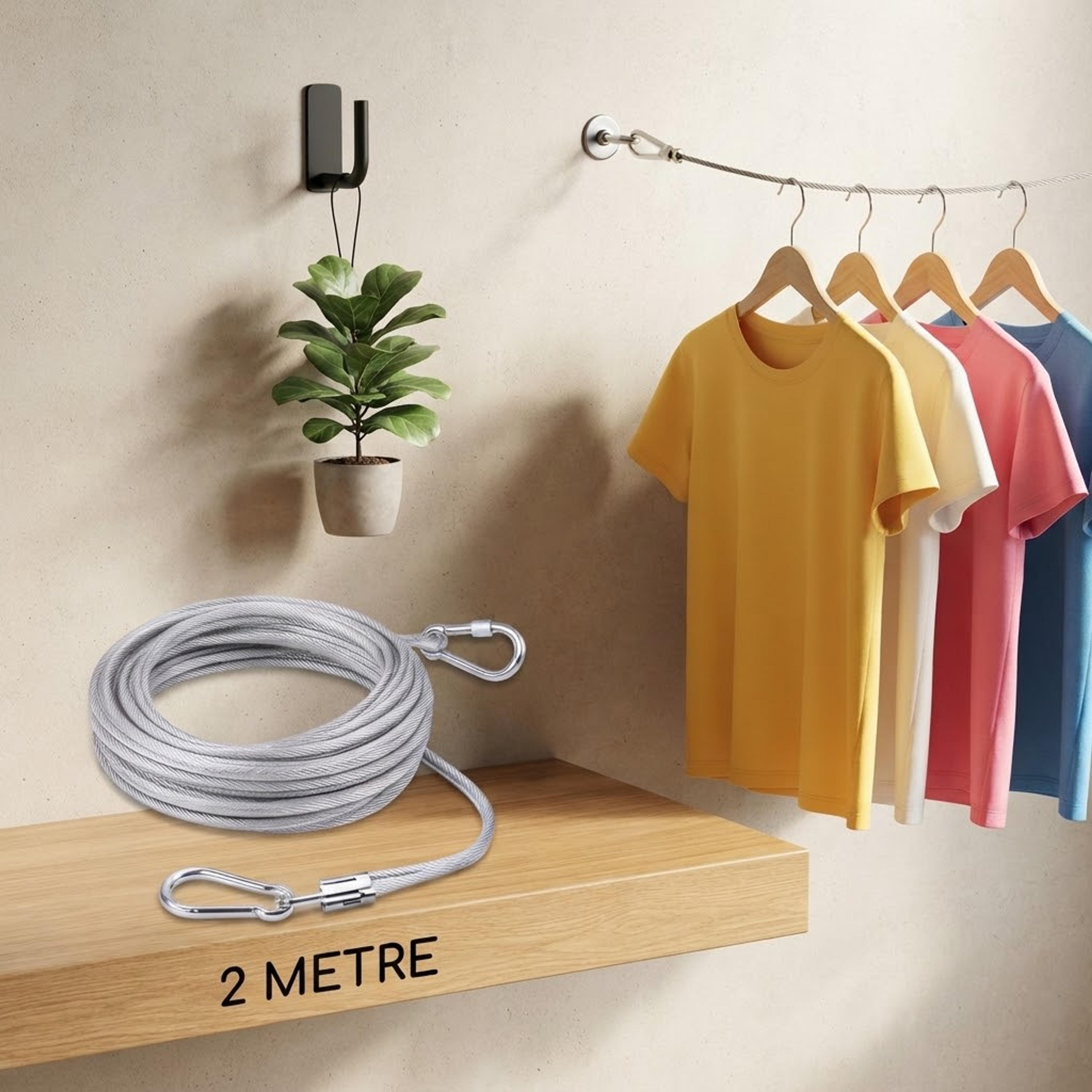 2-Metre Stainless Steel Laundry Line - Thumbnail 3
