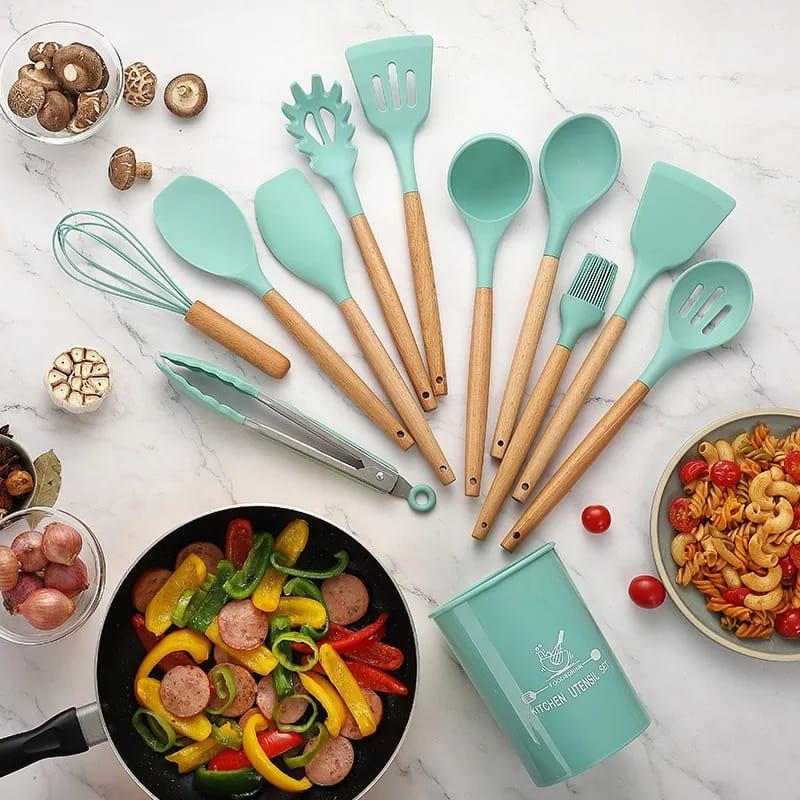 12-Piece Silicone Utensil Set - Image 1