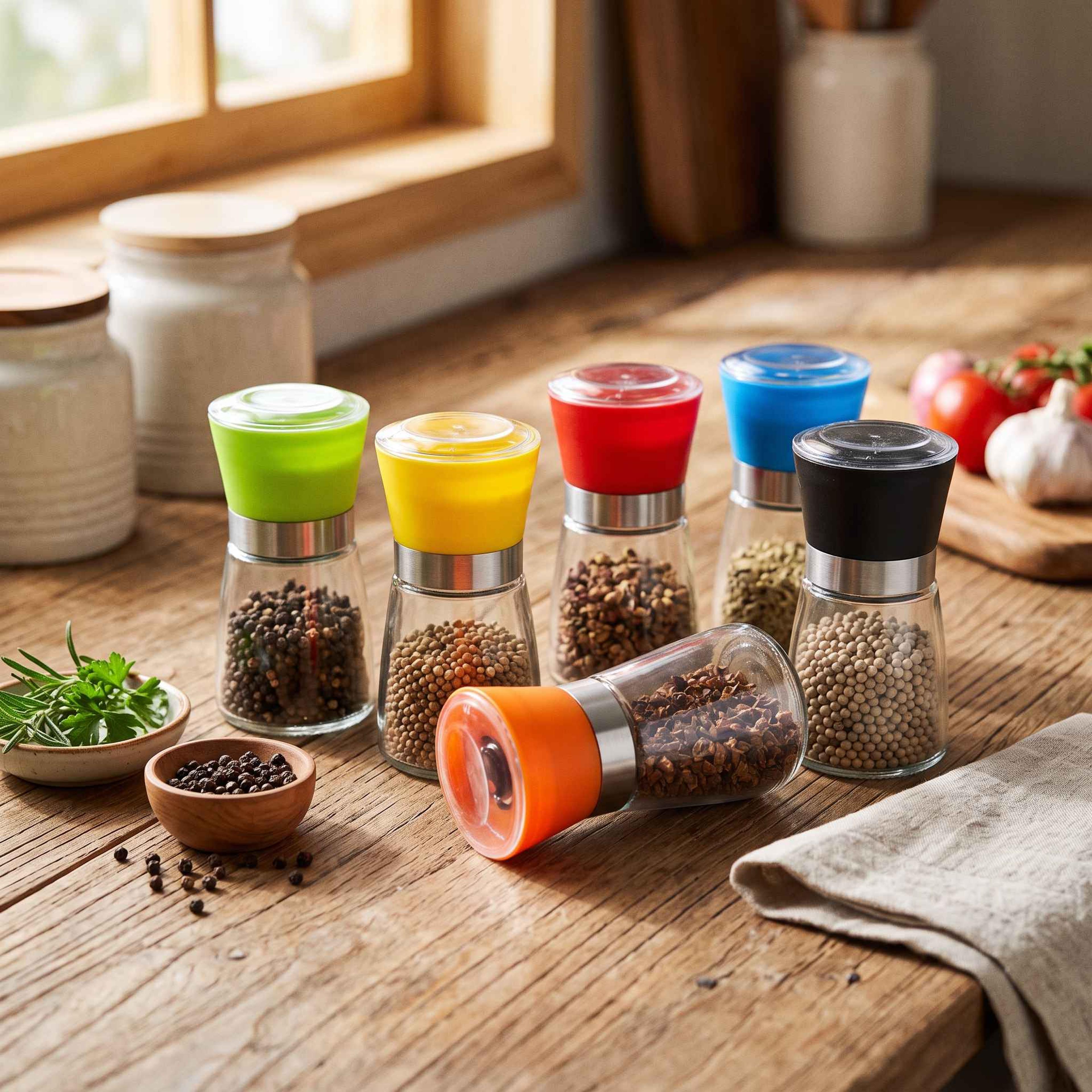 Glass Pepper Salt Grinder - Thumbnail 2