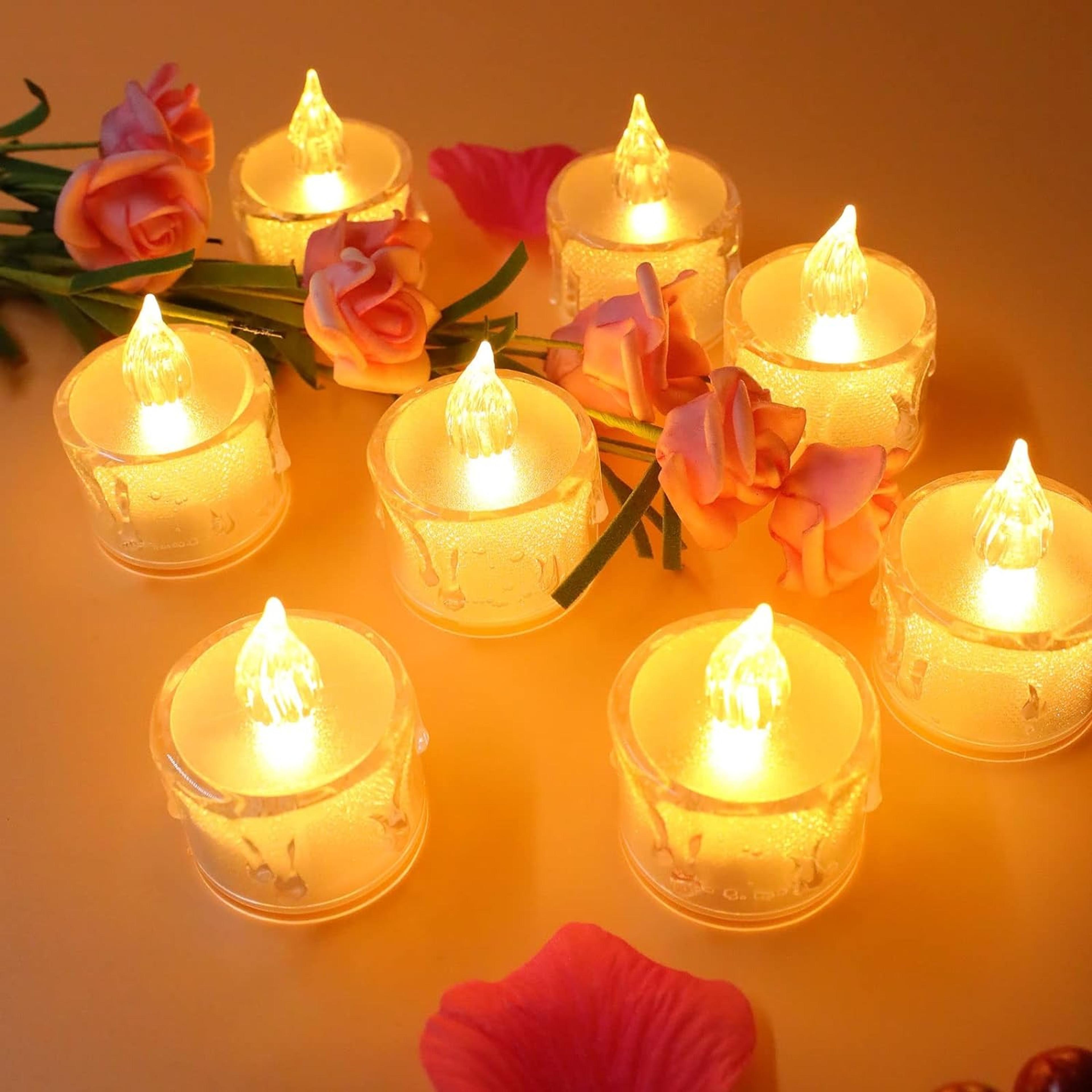 LED Tea Light with Wax Drip - Thumbnail 5