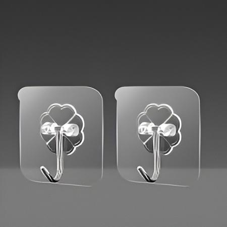 Transparent Self-Adhesive Wall Hooks - Image 1