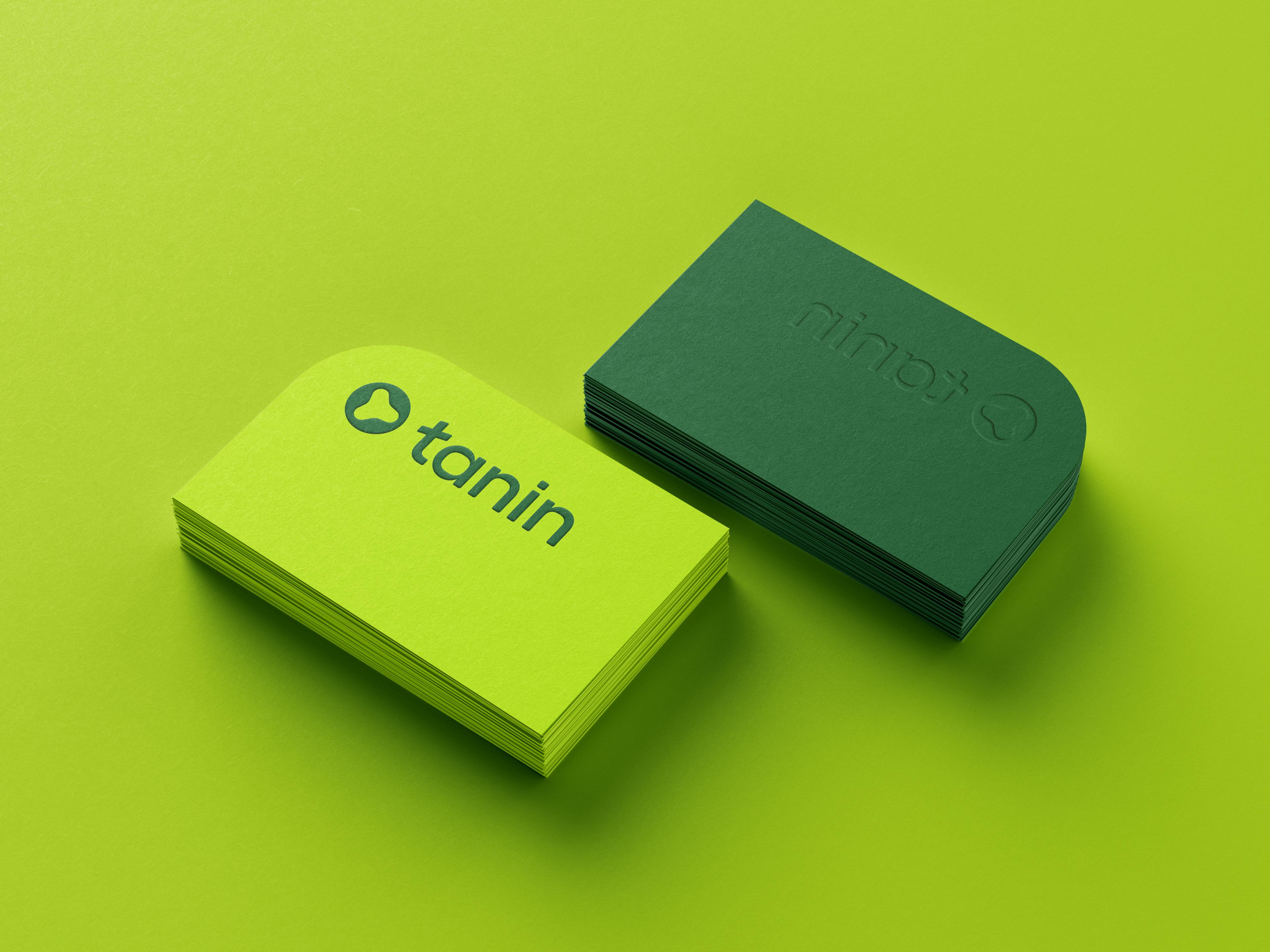 Tanin - Embossed Logo on Business Cards