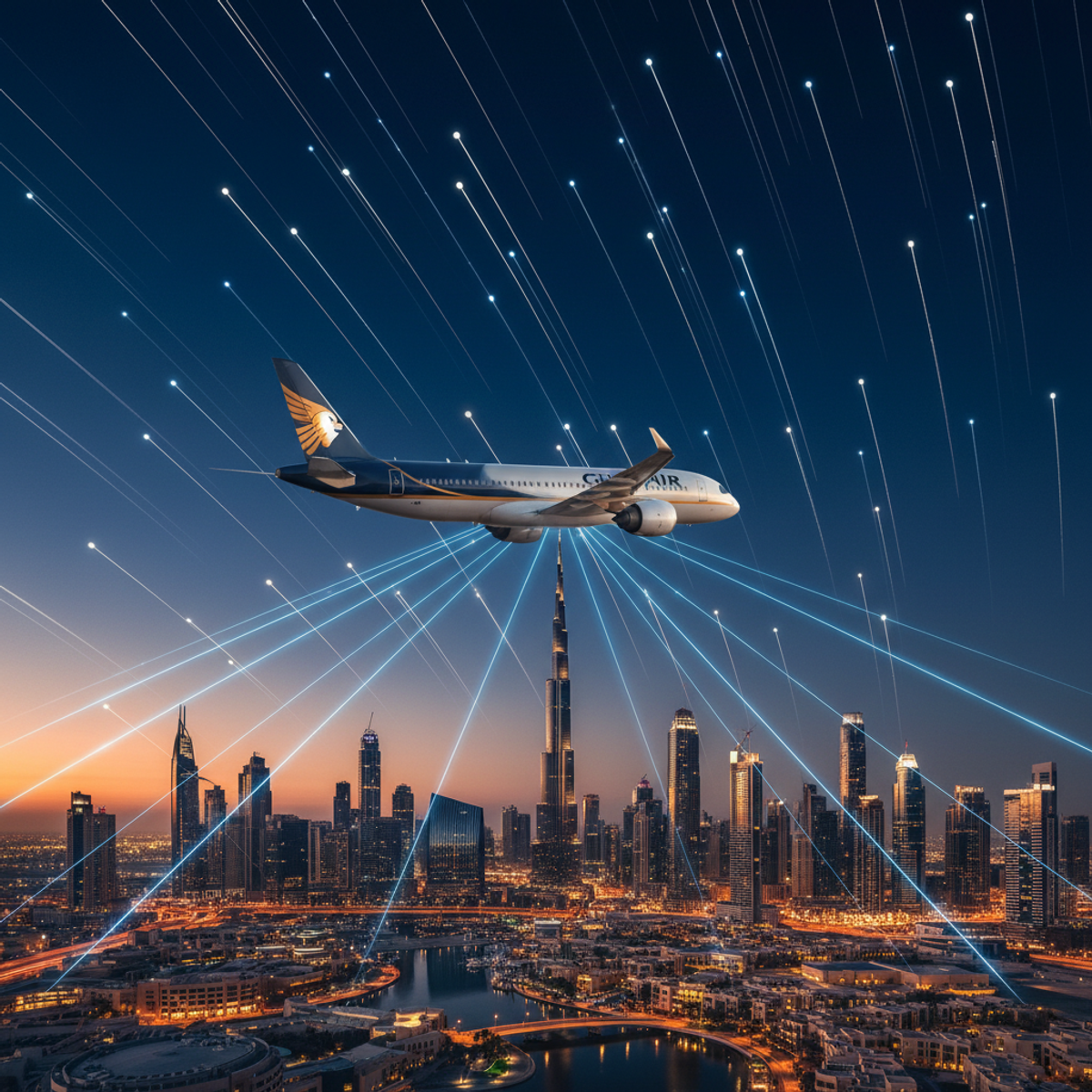 طيران الخليج تستخدم "ستارلينك" في جميع طائراتها بحلول 2026