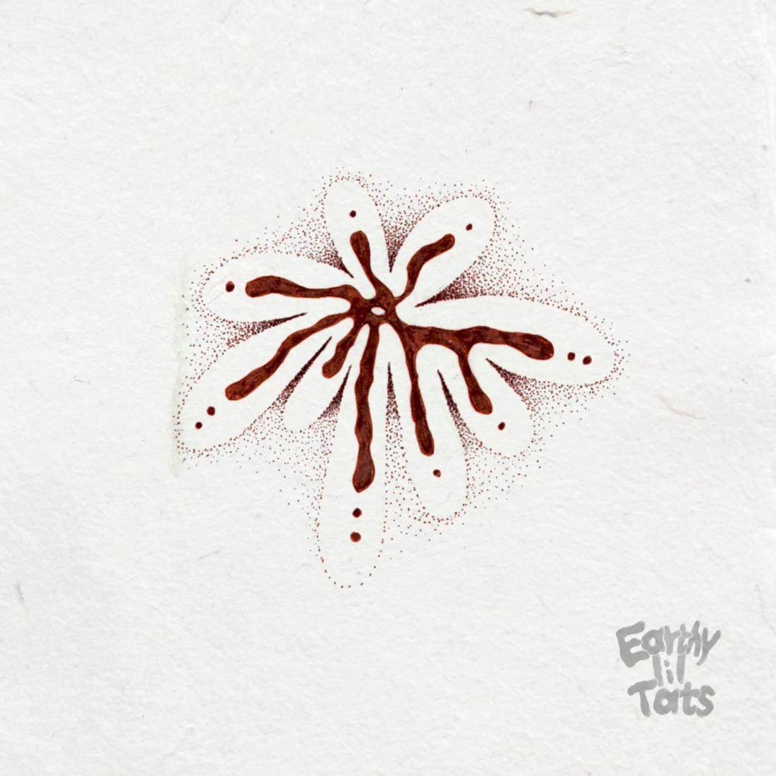 Flash design: Negative Space Flower
