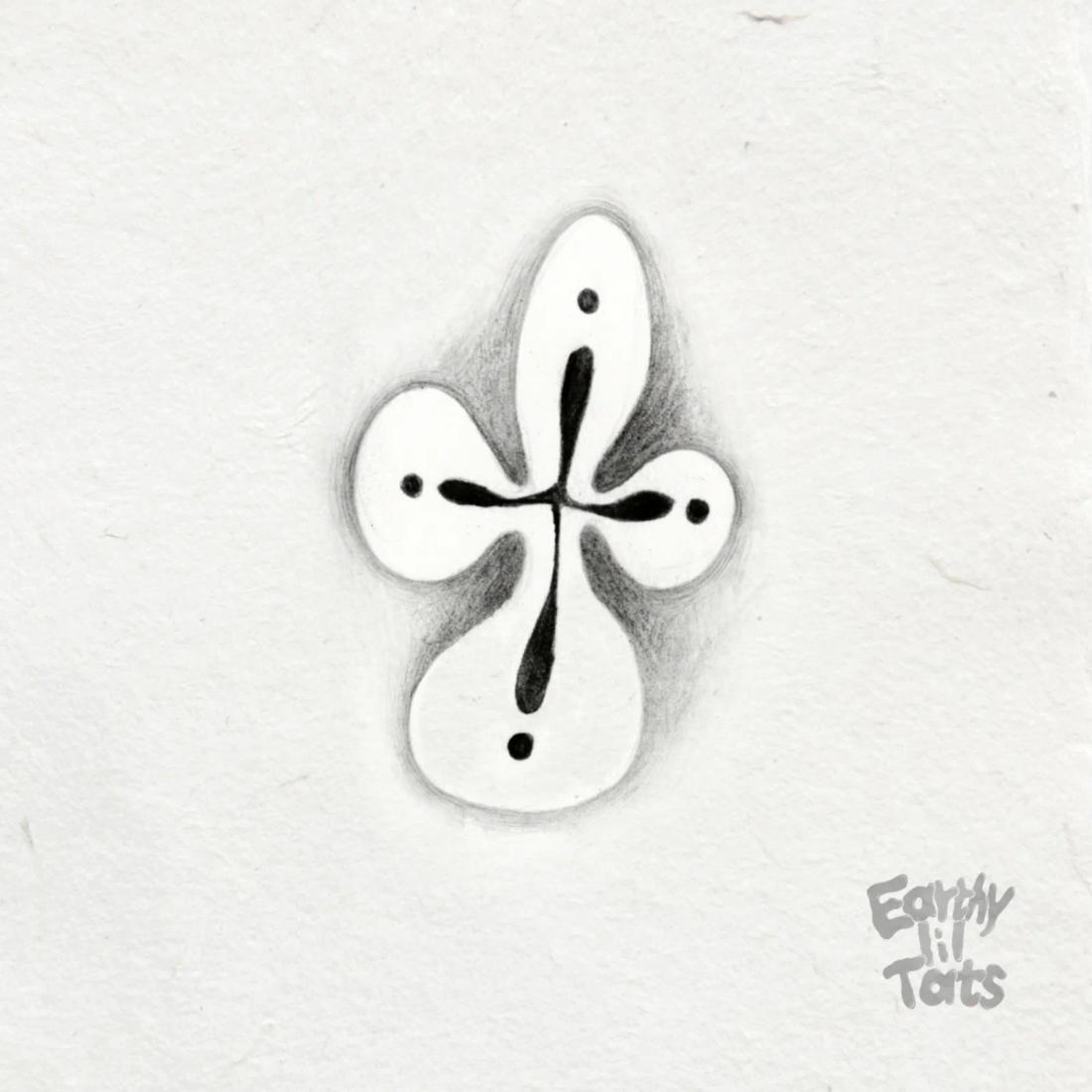 Flash design: Negative Space Flower