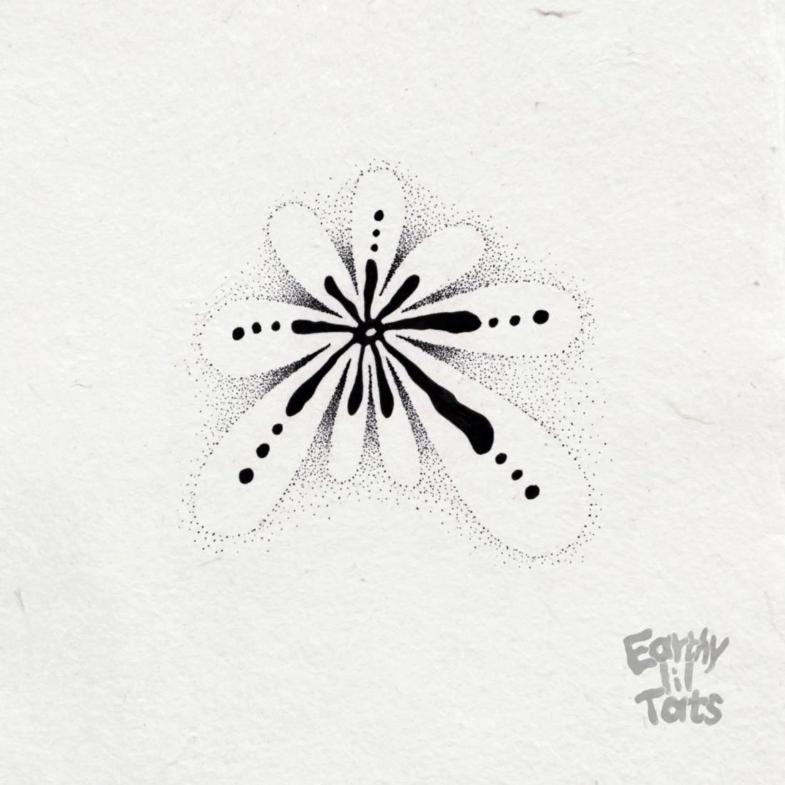 Flash design: Negative Space Flower