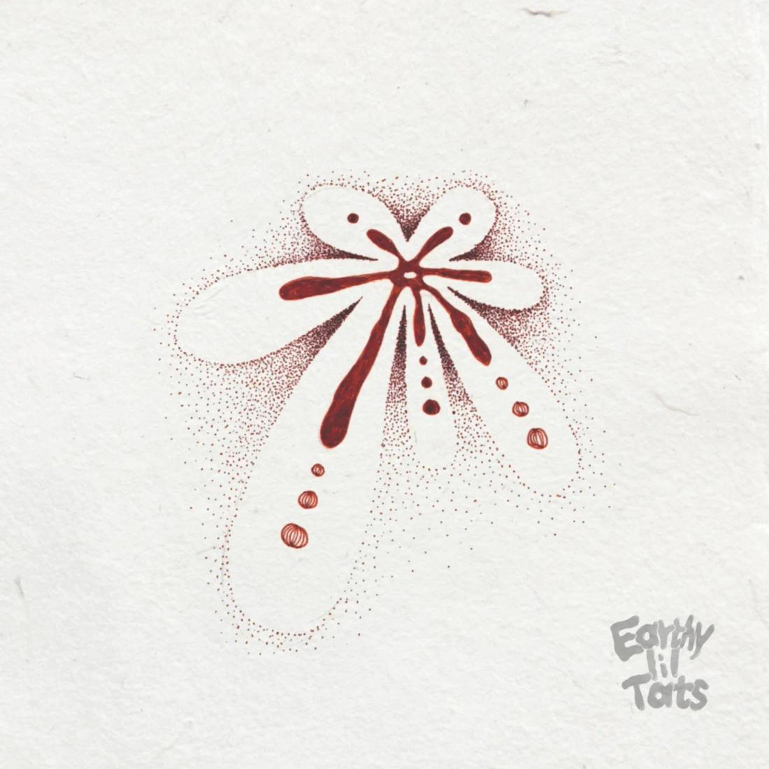 Flash design: Negative Space Flower