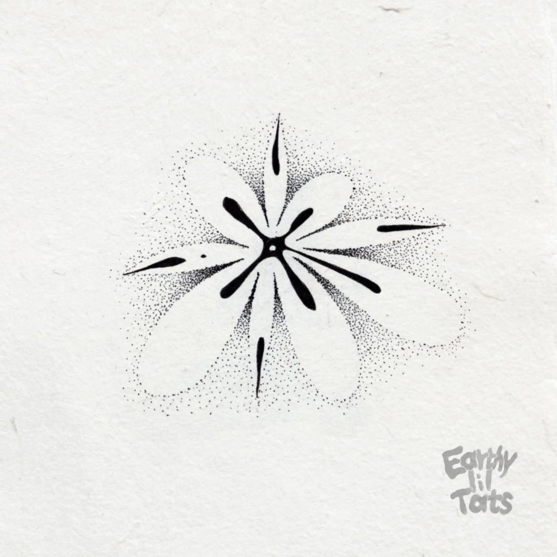 Flash design: Negative Space Flower