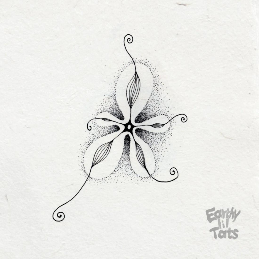 Flash design: Negative Space Flower