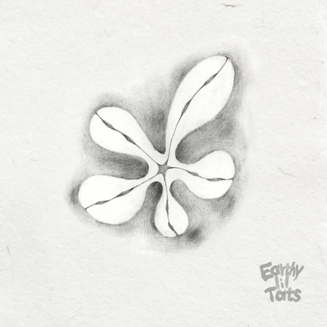 Flash design: Negative Space Flower